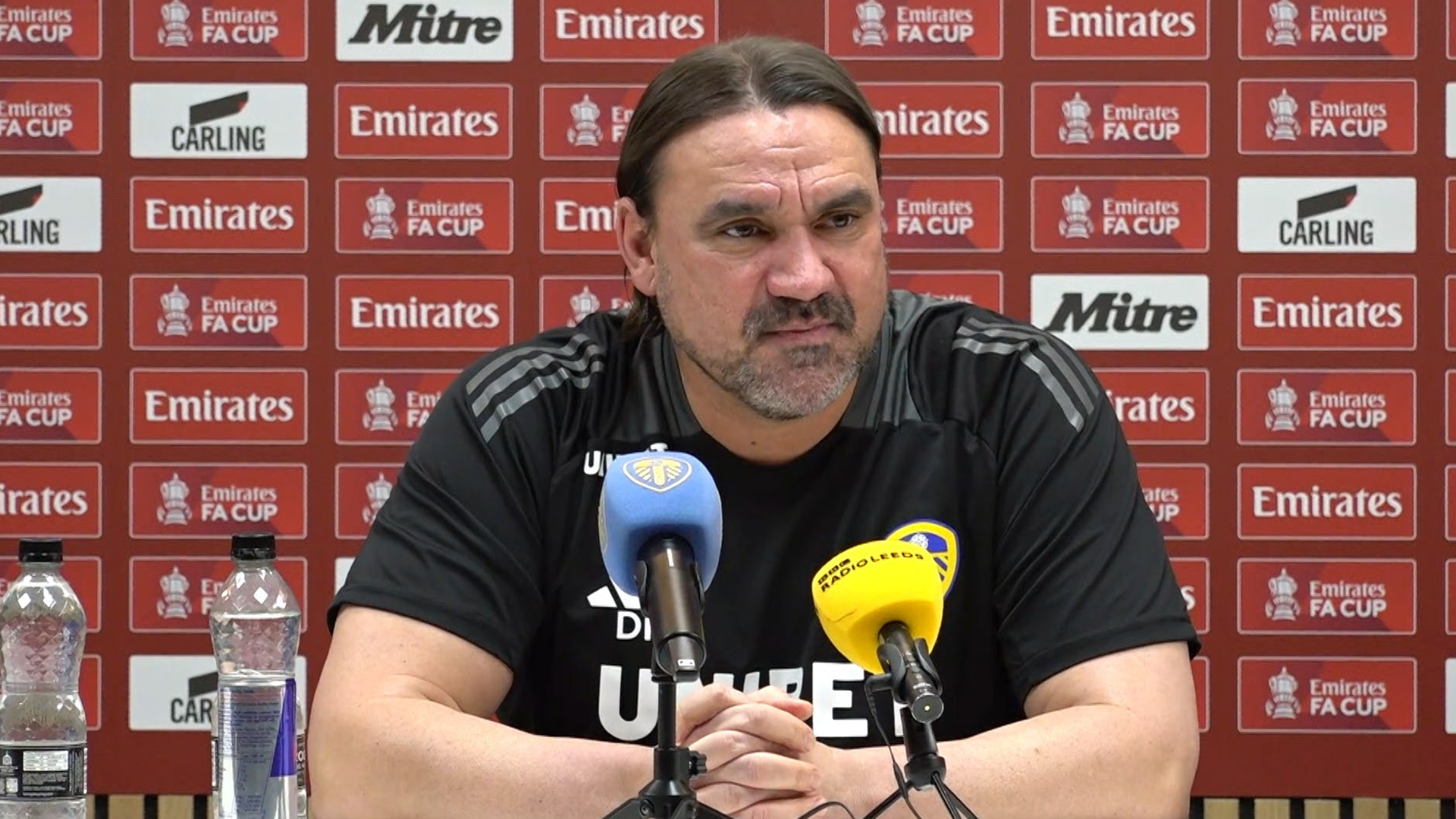 Daniel Farke pre Harrogate FA Cup presser