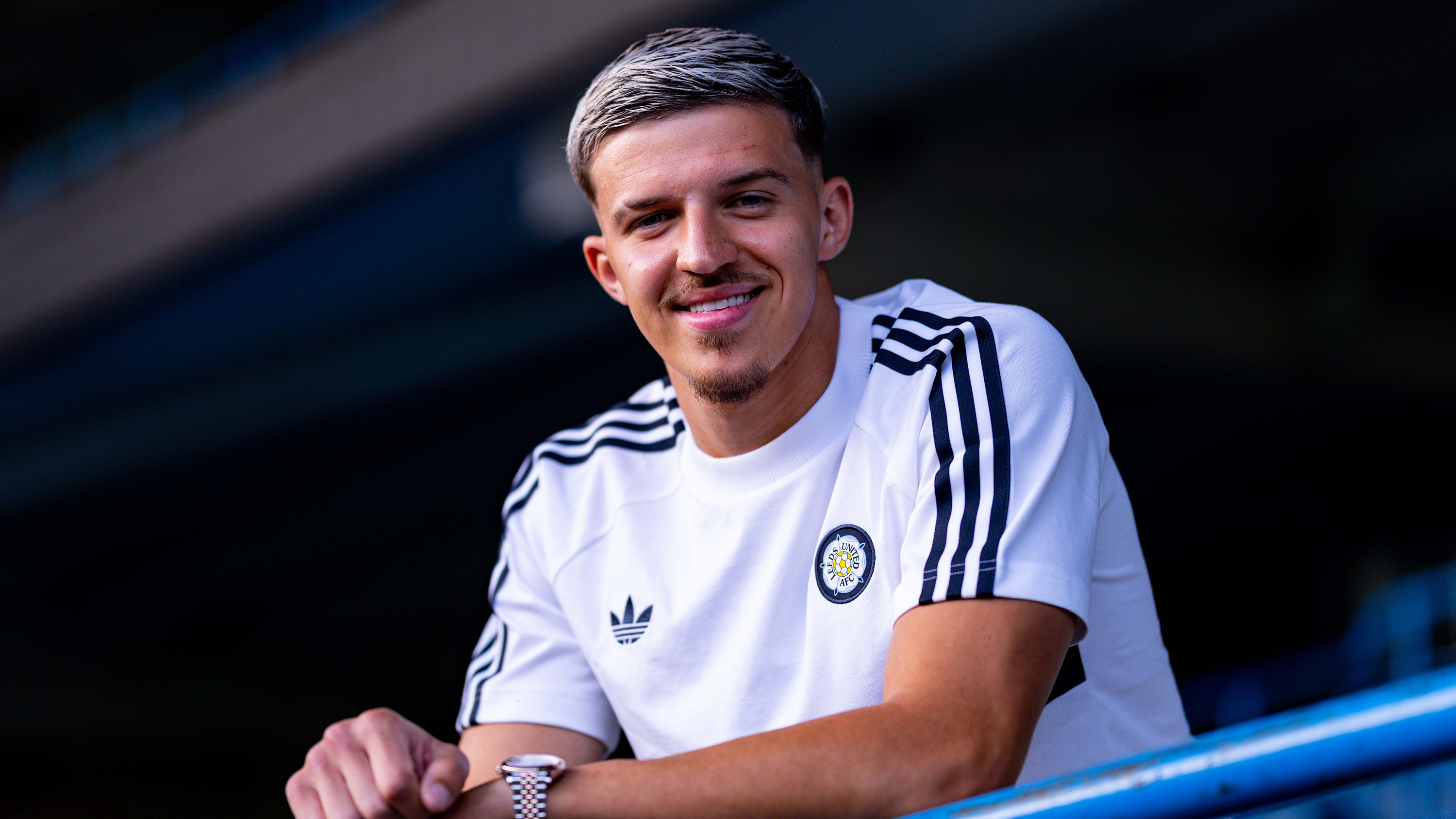 Tarik Muharemović New Signing Jul 26 Smiling at Elland Road