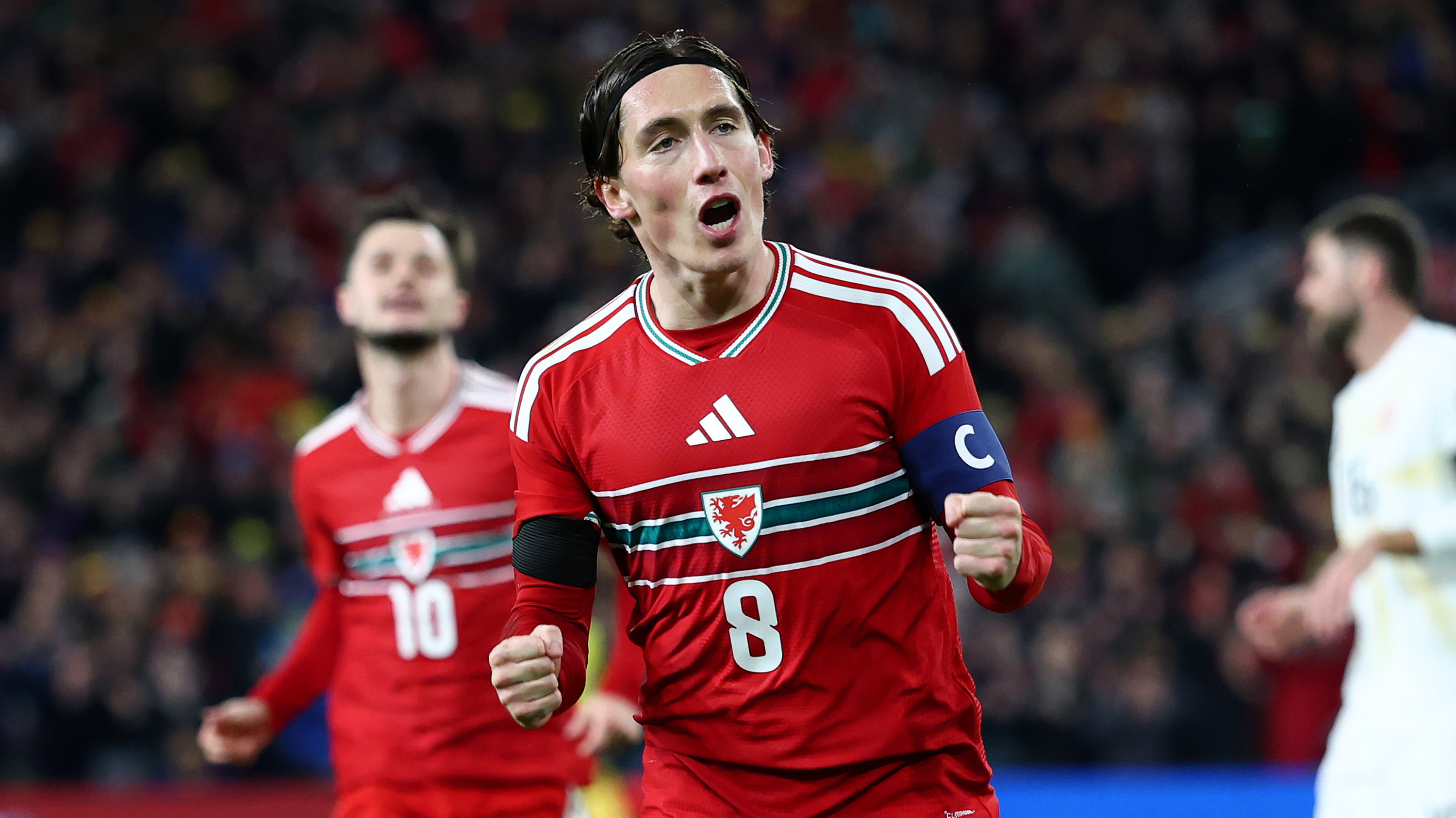 Harry Wilson Wales Nov 25 Celebrating goal