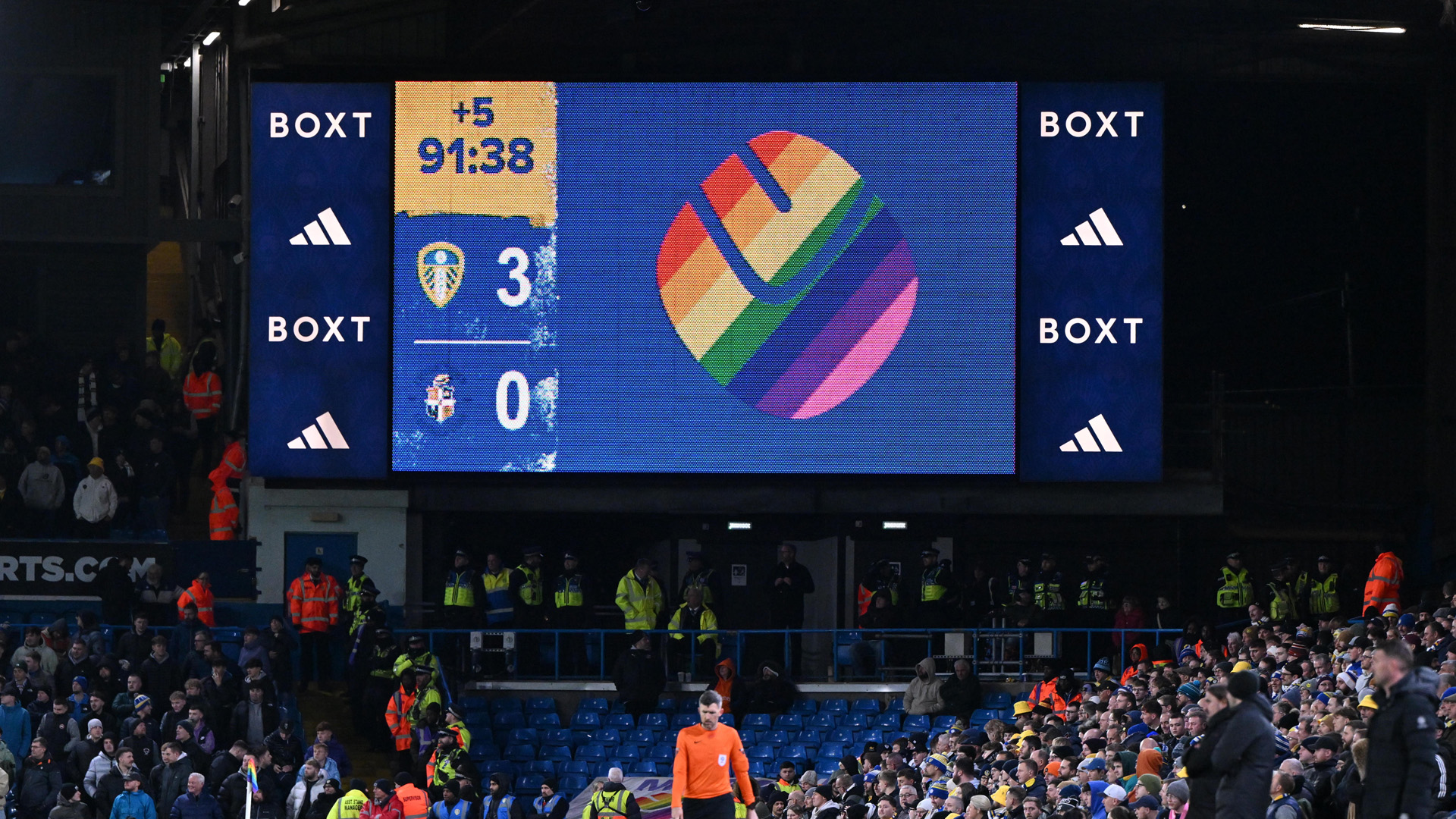 Rainbow Laces scoreboard