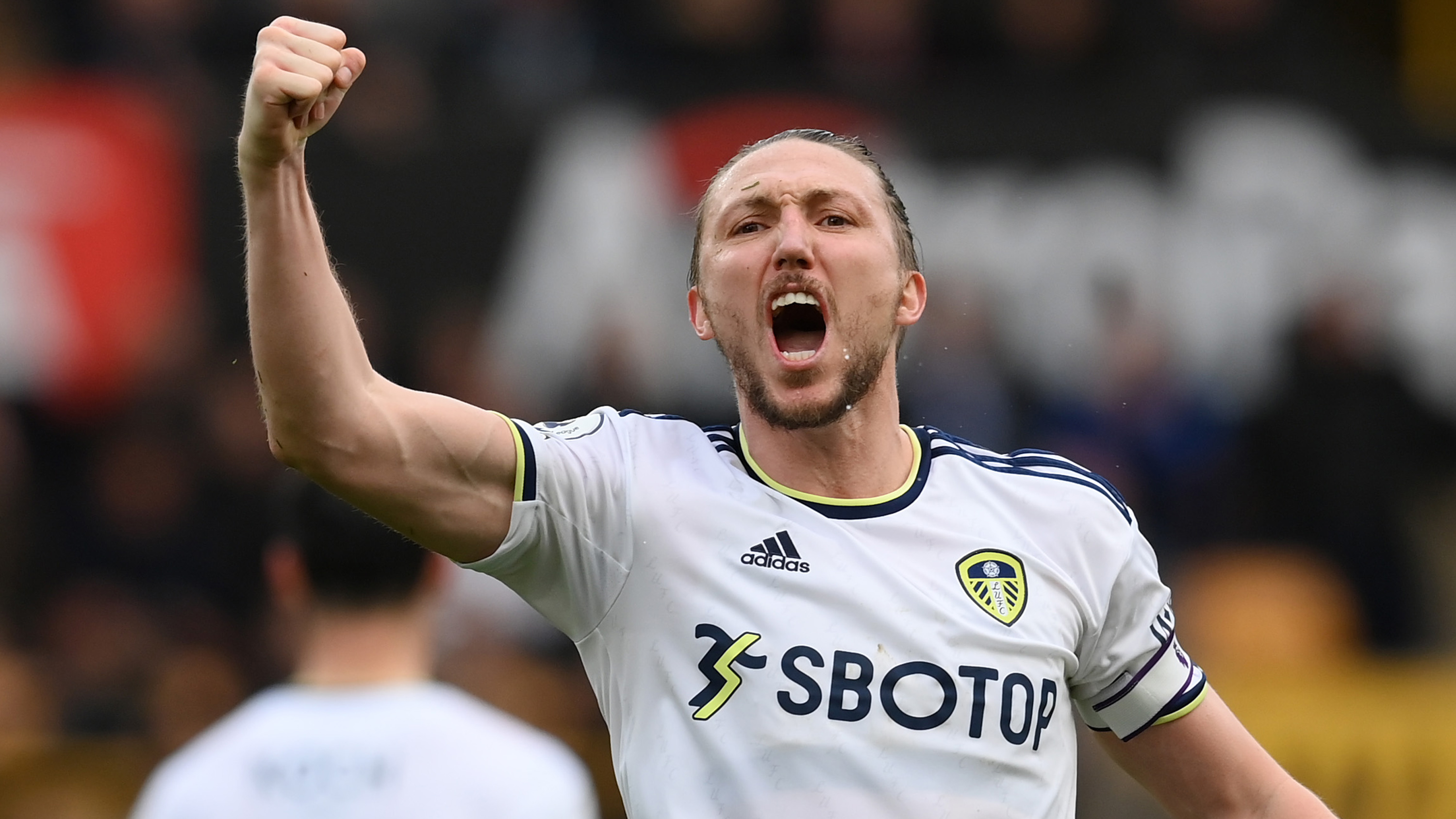 Luke Ayling Celebration Against Wolves