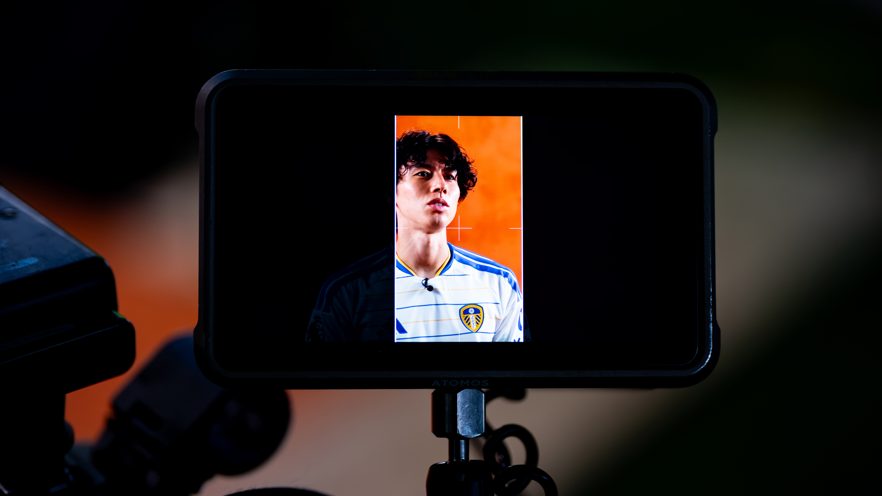 Ao Tanaka Media Day Aug 26 Posing camera screen