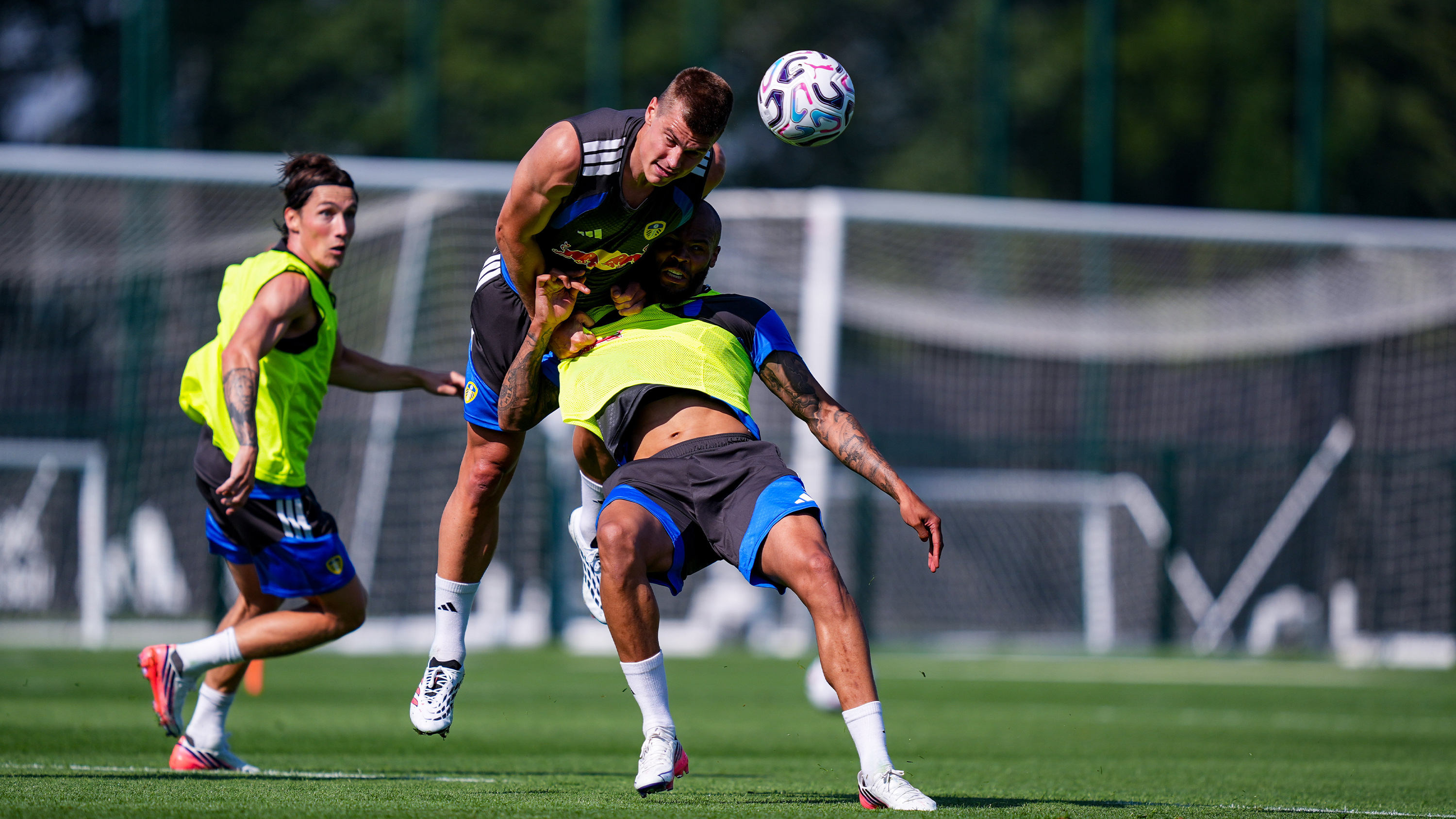Jaka Bijol Training Thorp Arch Jul 26 Heading Ball