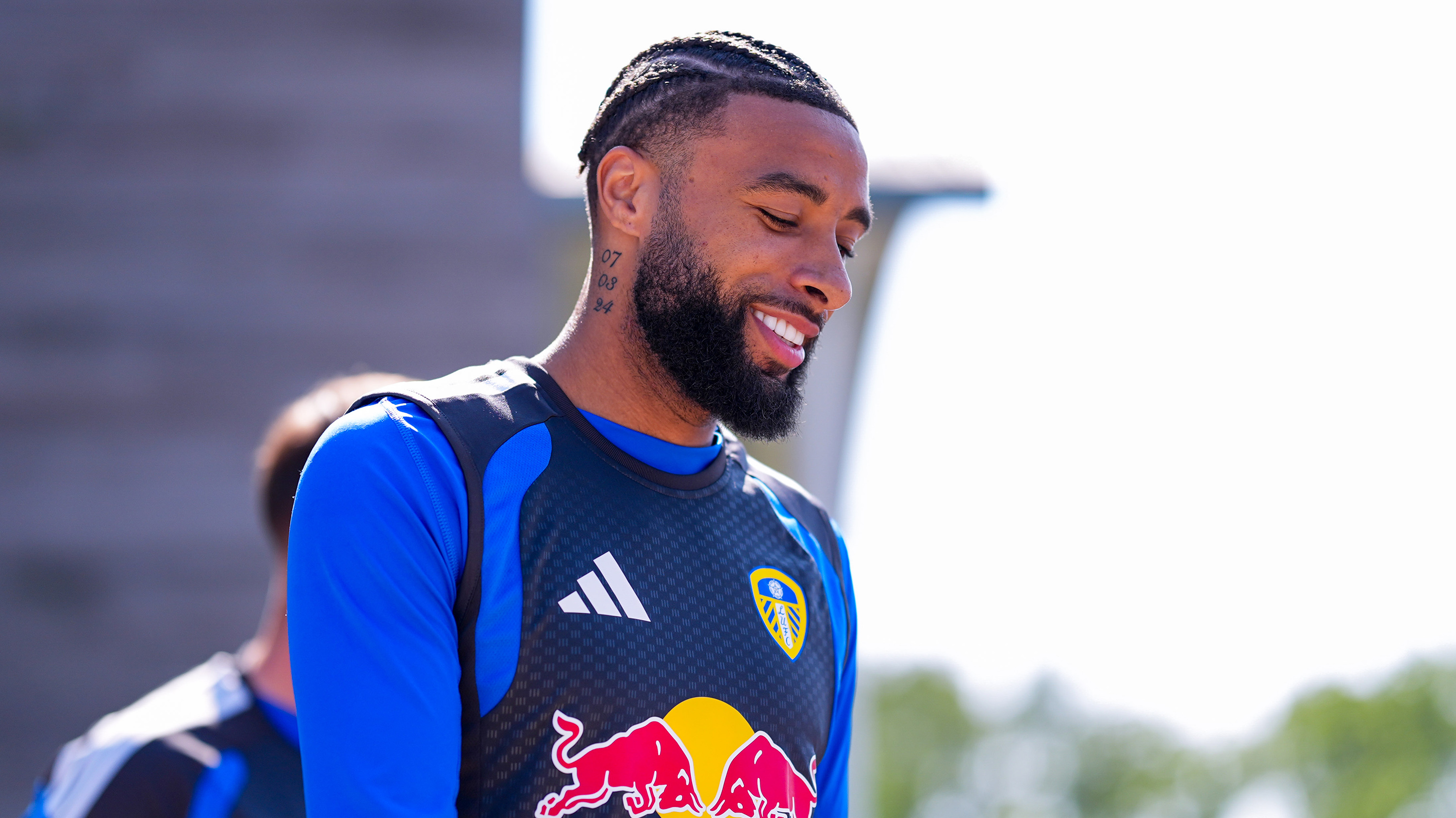 Jayden Bogle Training Thorp Arch Jul 26 Smiling