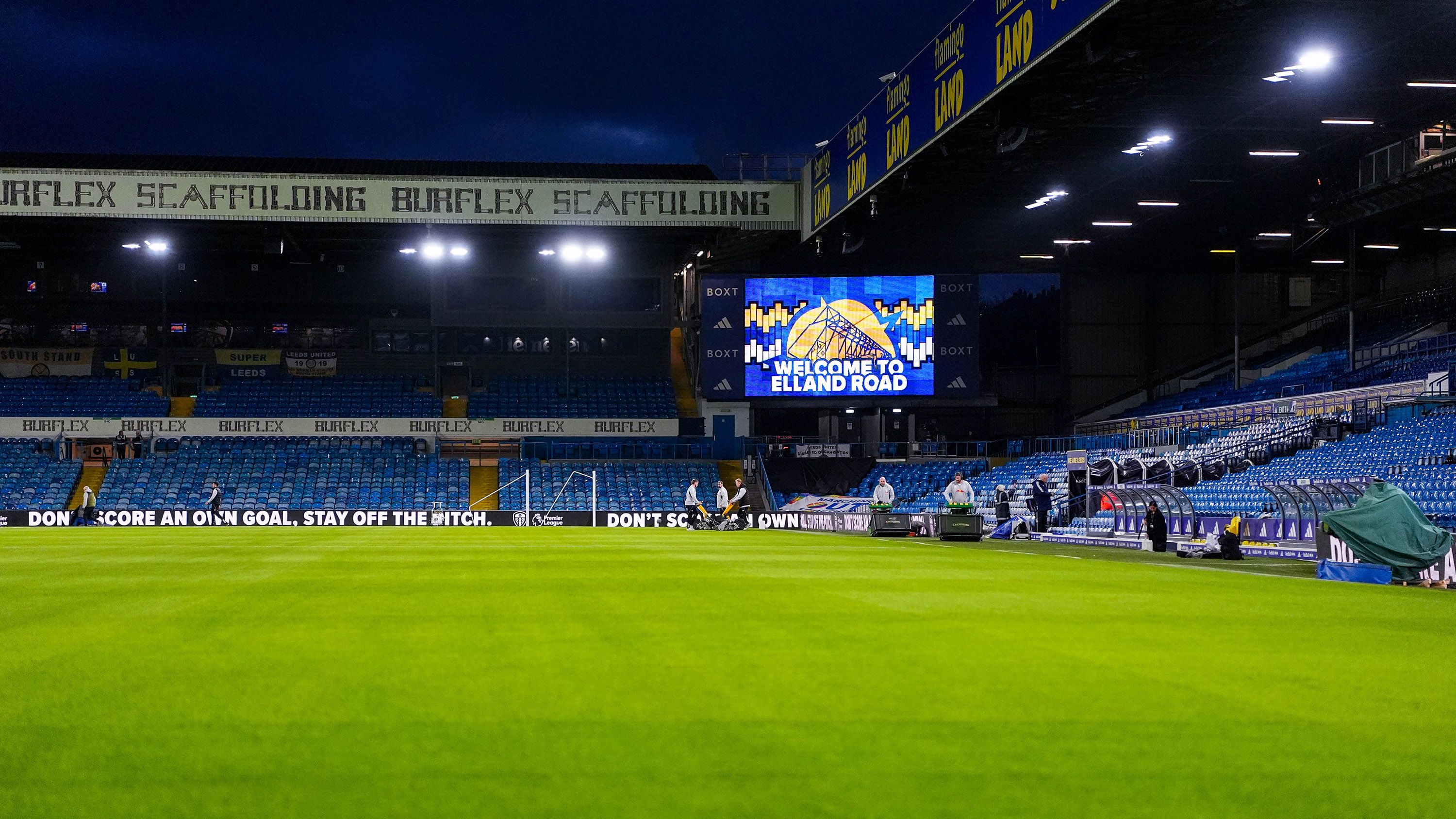 Elland Road nighttime