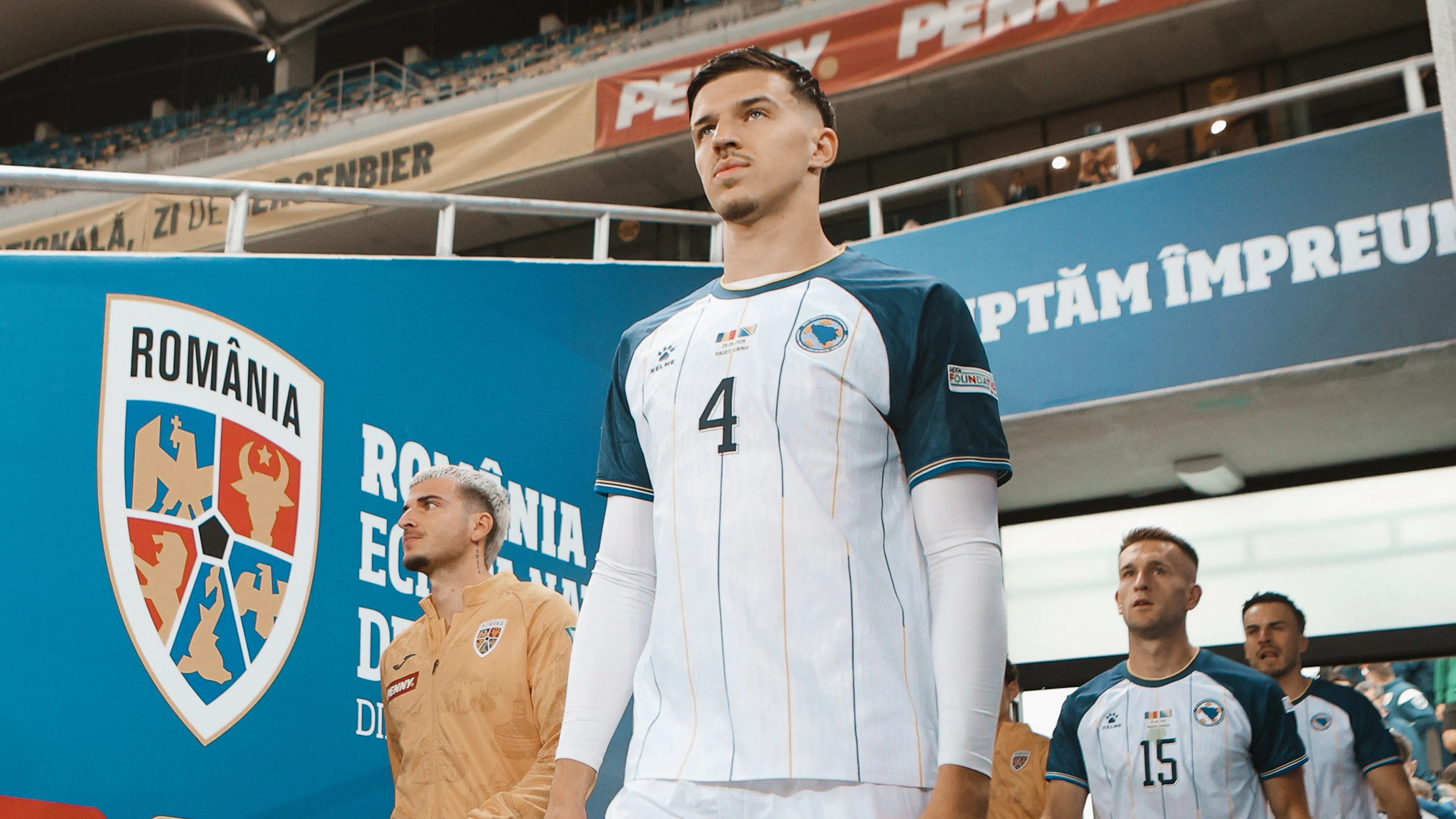 Tarik Muharemovic vs Romania Sep 26 walking out