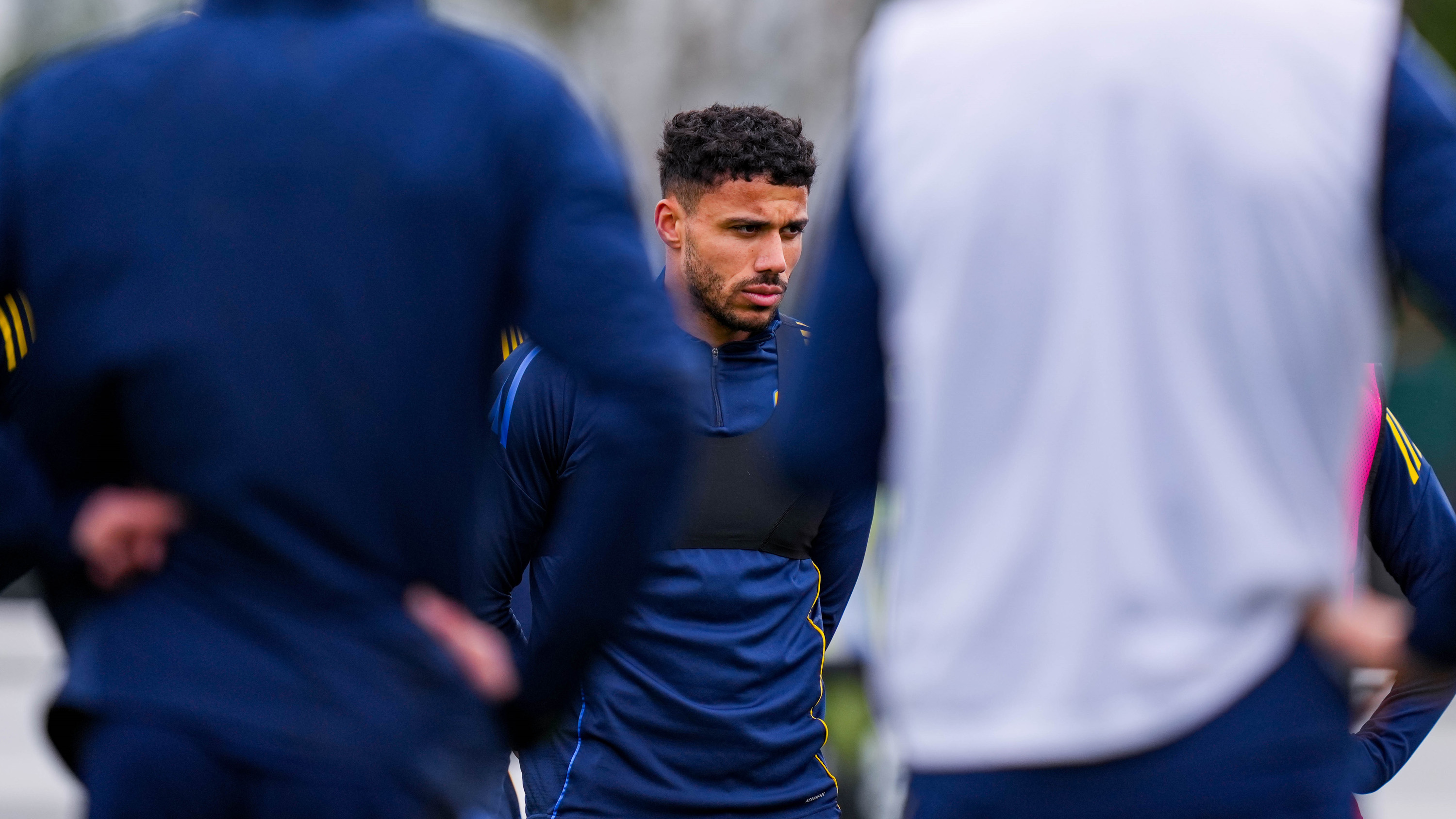 James Justin pre West Ham training