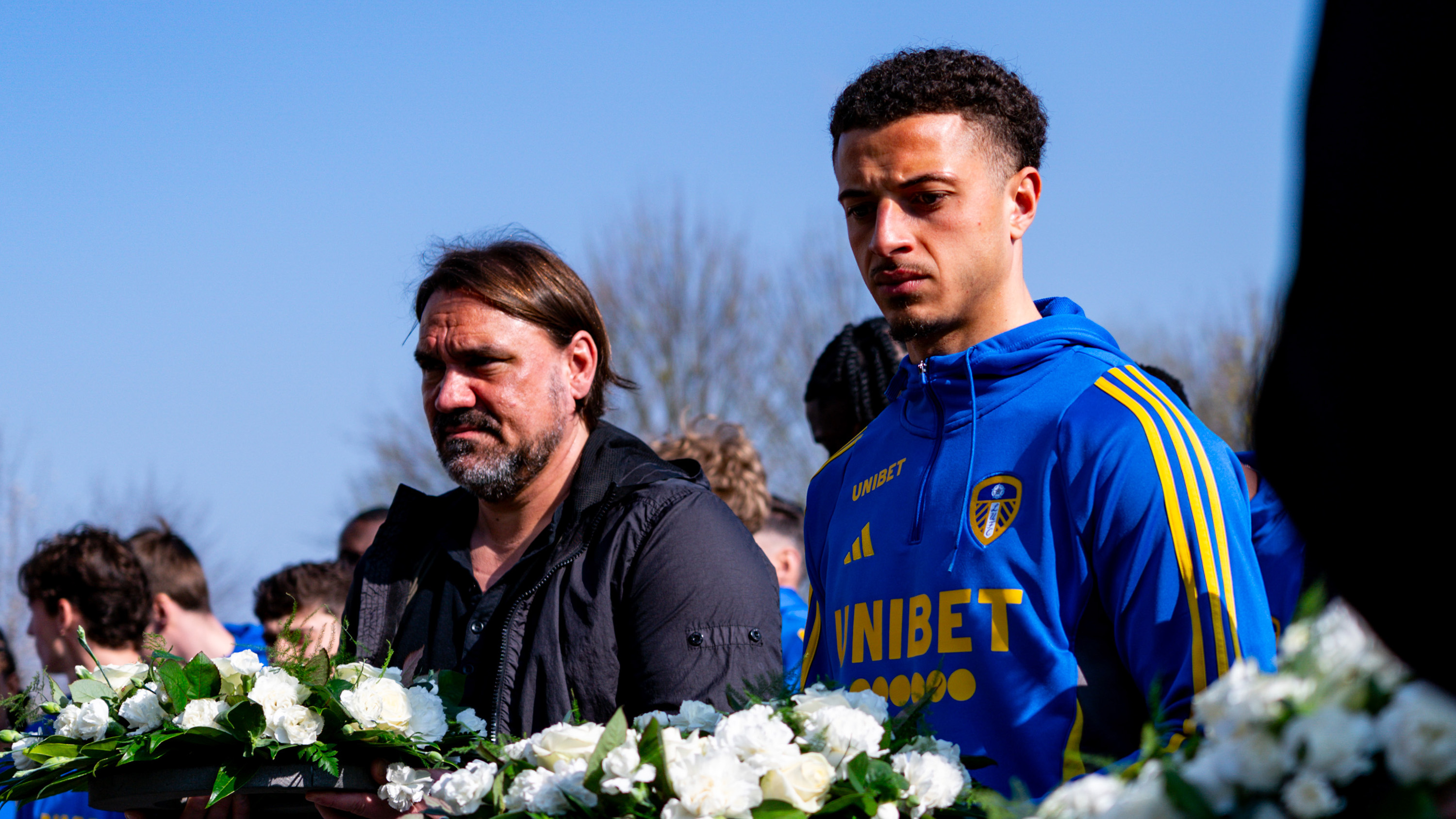 Chris and Kev 25th Memorial Flowers (Daniel Farke and Ethan Ampadu)