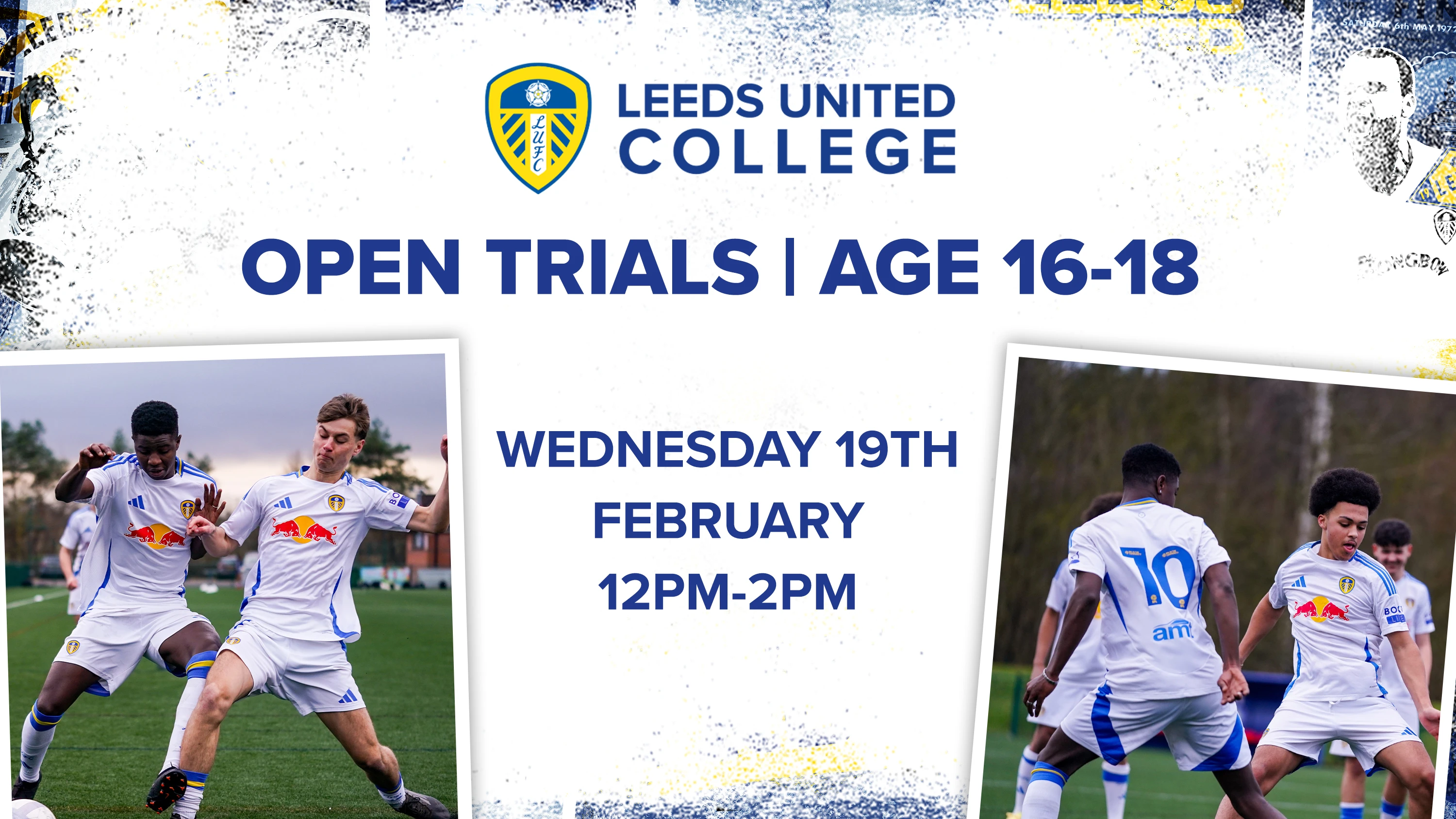 Leeds United College Feb Trials