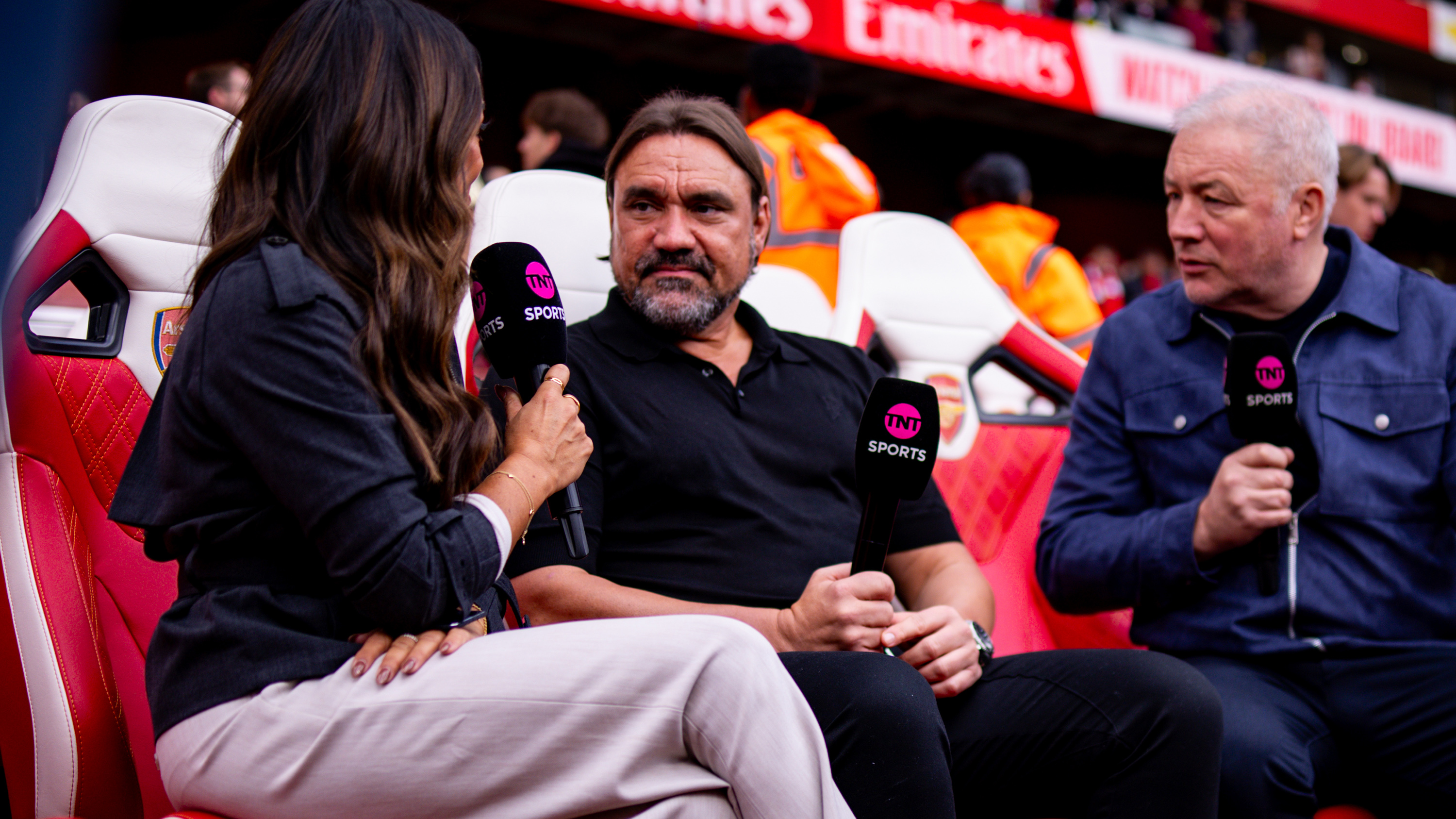 Daniel Farke Arsenal Oct 26 Chatting TNT presenters