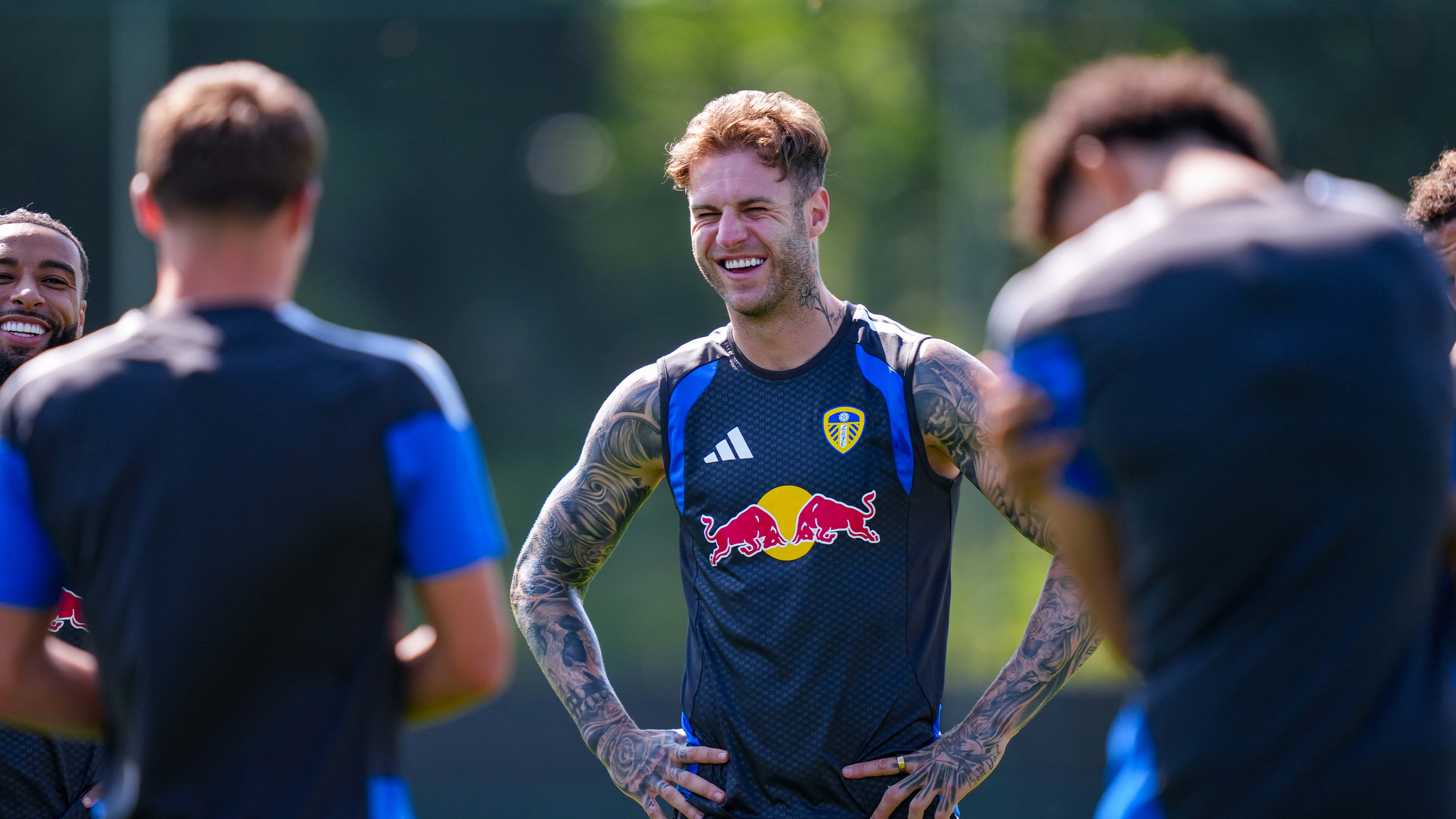Joe Rodon Training Thorp Arch Jul 26 Smiling