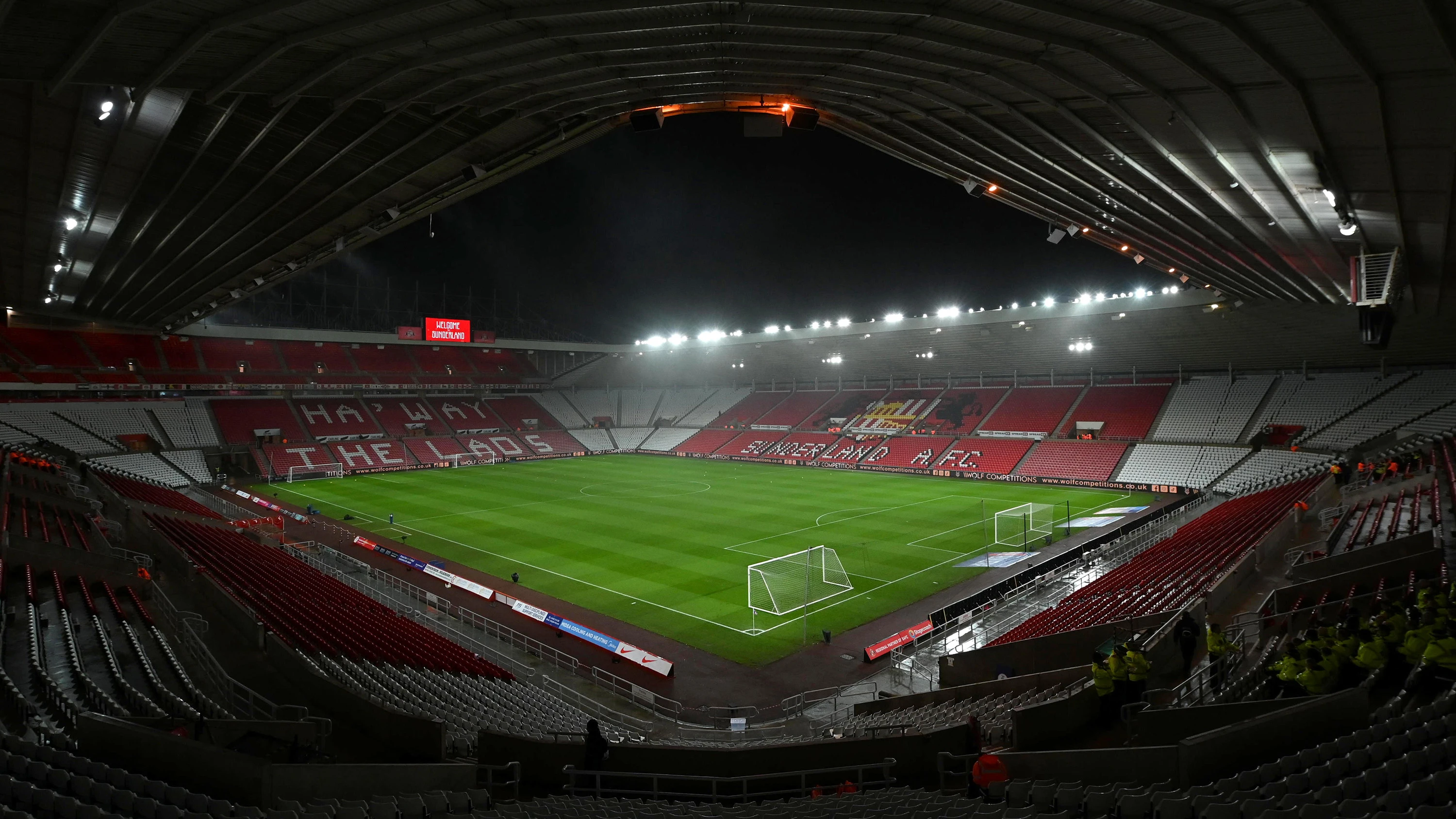 Stadium of Light at night