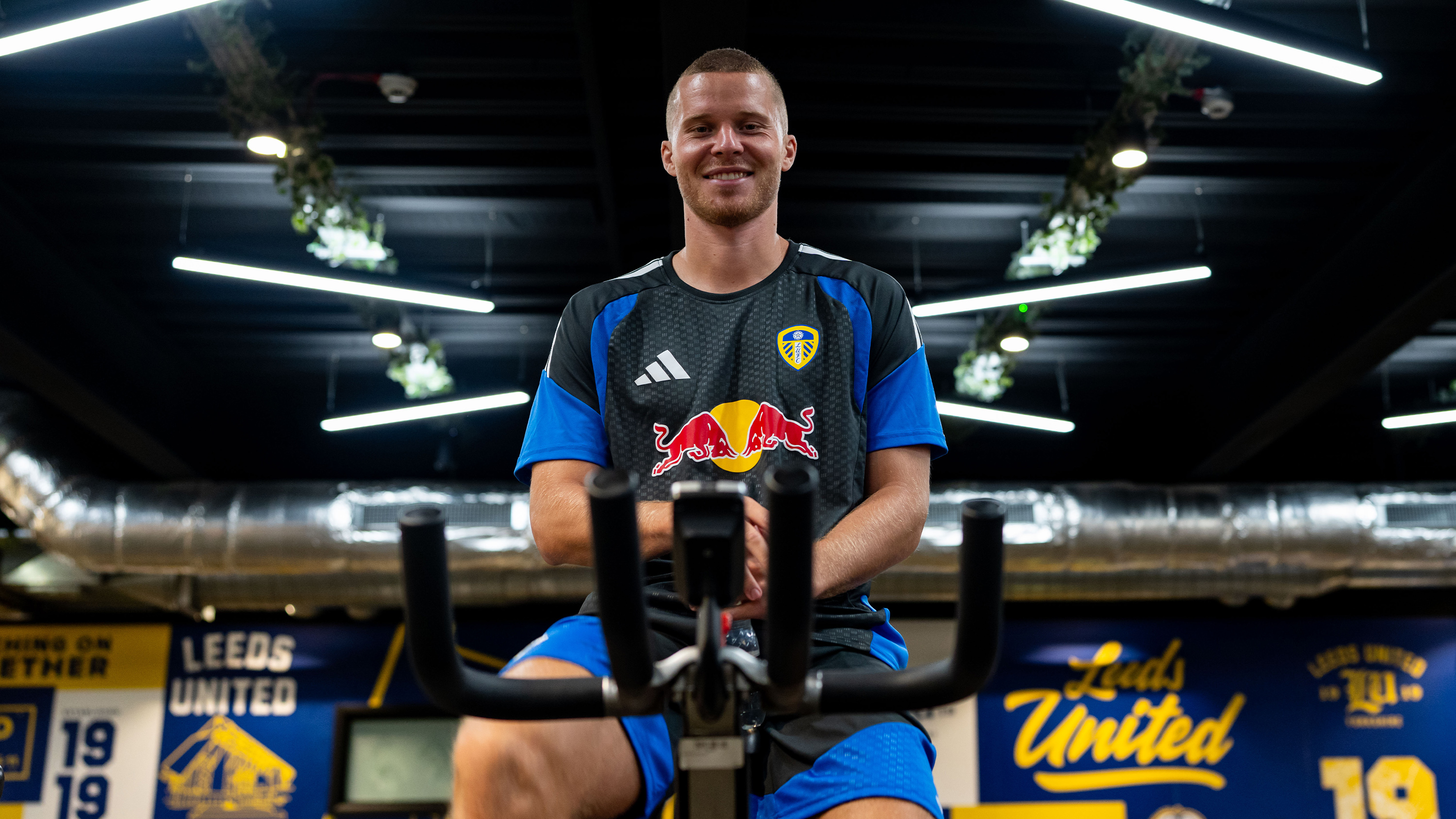 Nico Elvedi Signing Day Aug 26 Medical Sitting Exercise Bike