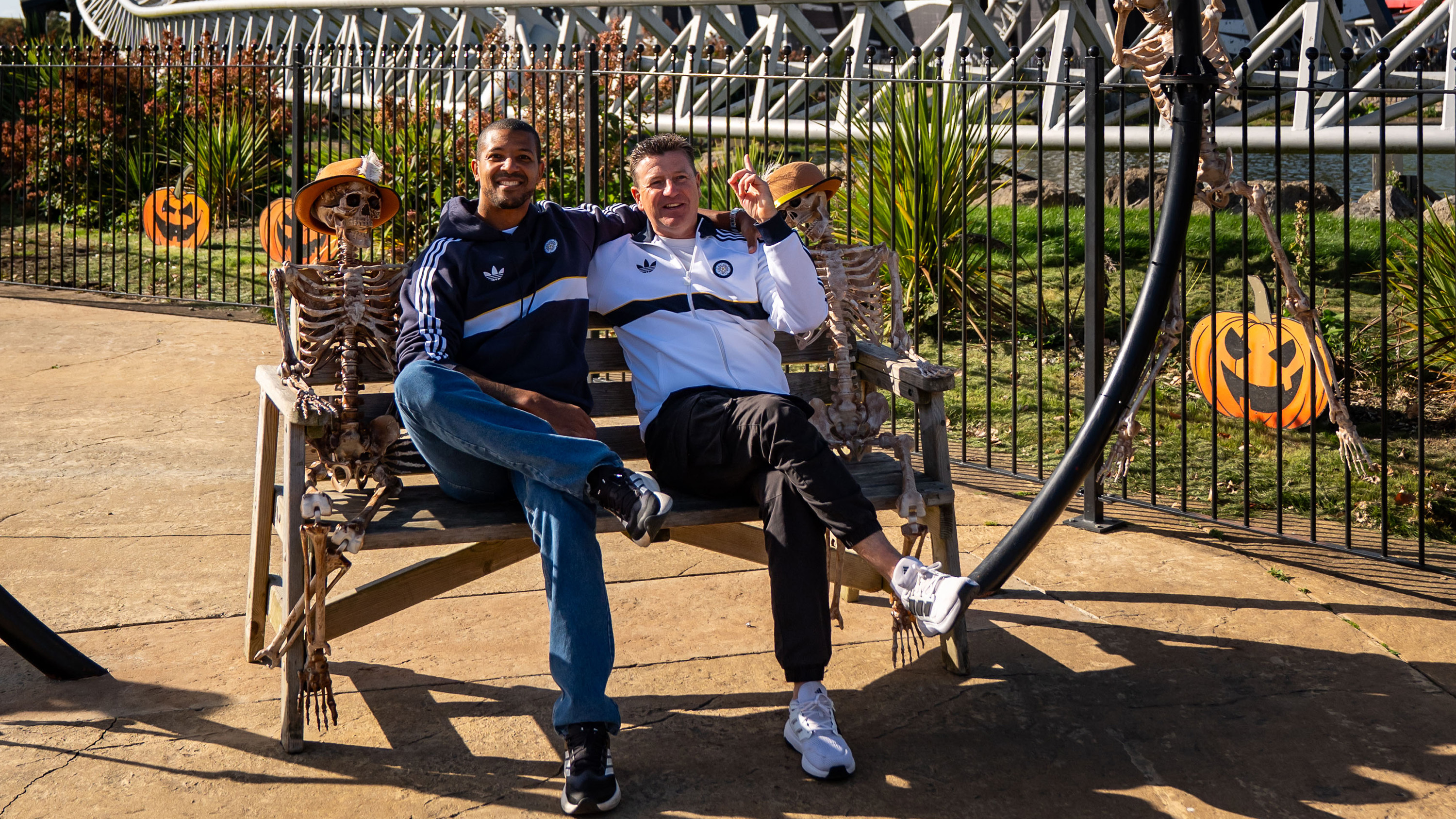 Michael Bridges Jermaine Beckford Flamingo Land Oct 26 Sat on seat