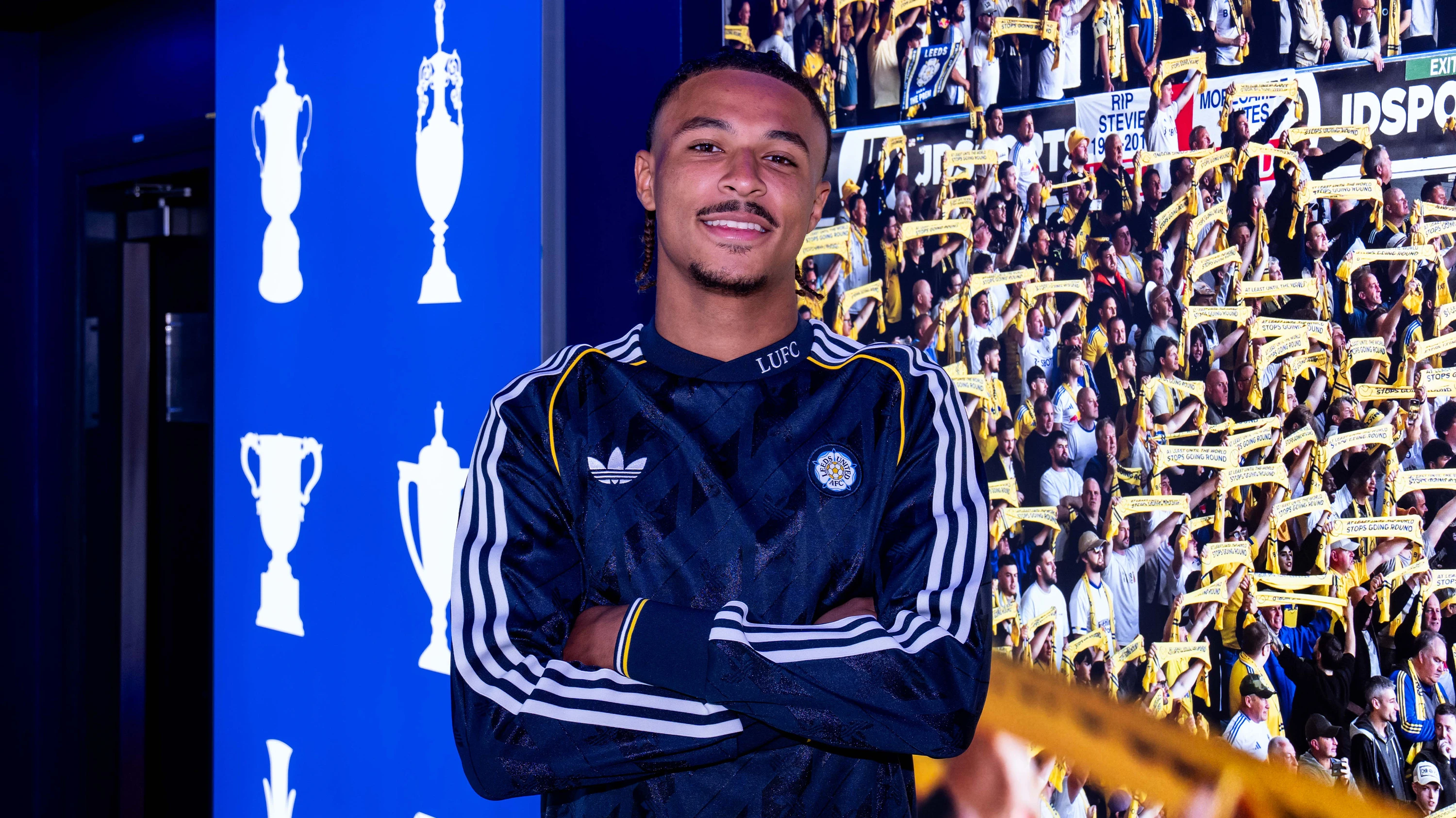 Jean-Mattéo Bahoya New Signing Sept 26 Folded arms tunnel