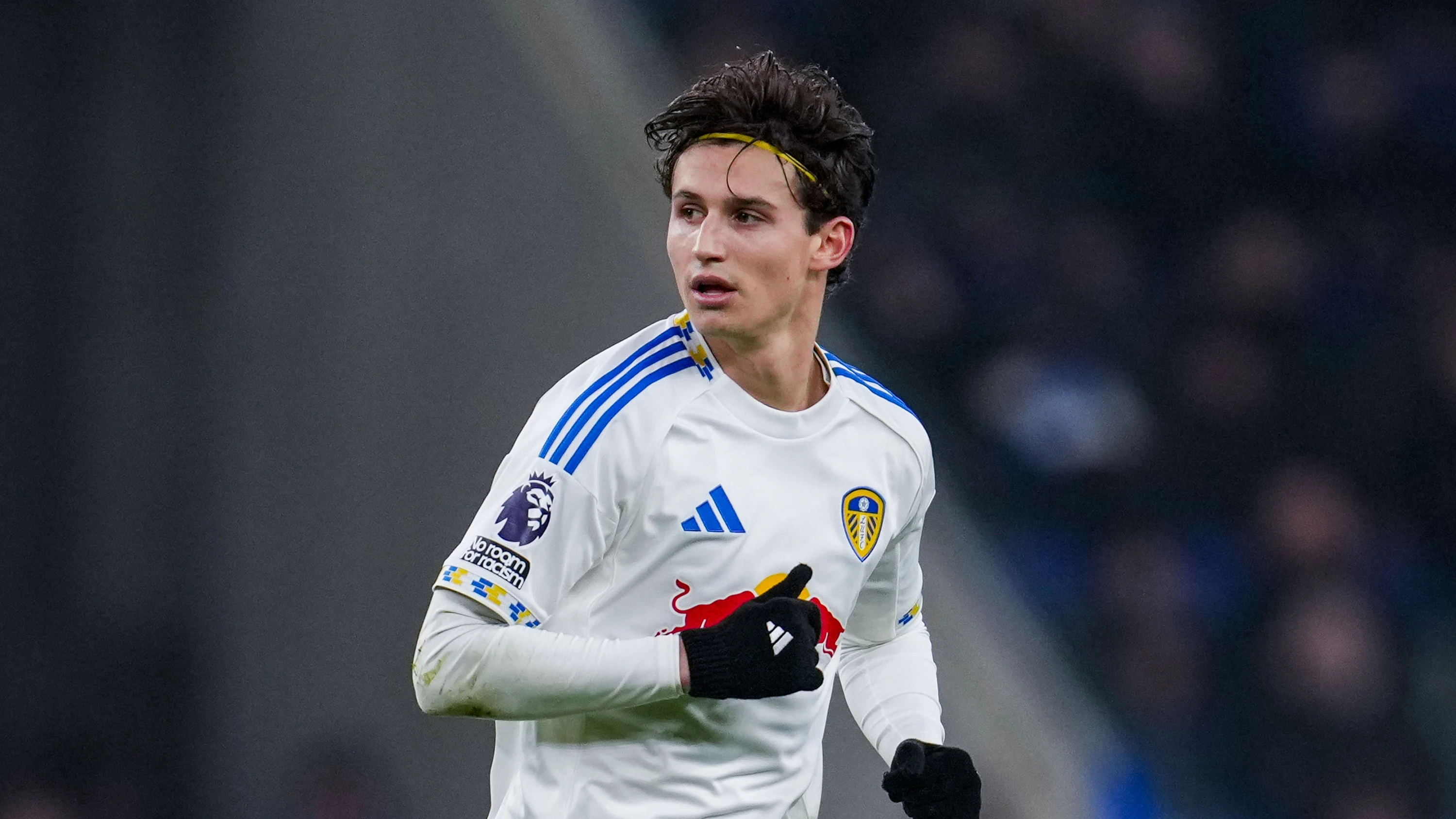 Brenden Aaronson Everton Jan 26 Running