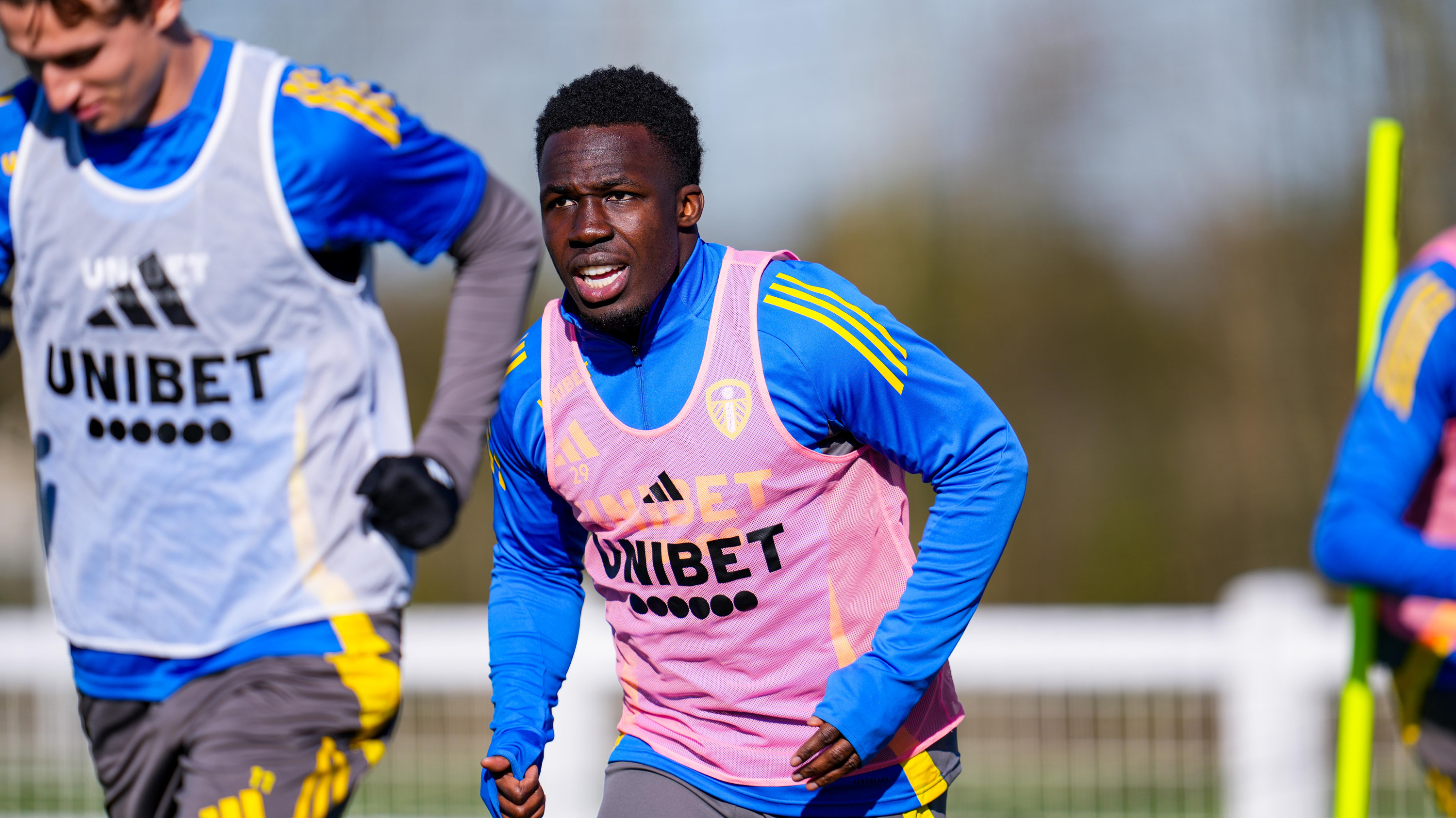 Willy Gnonto pre Luton training