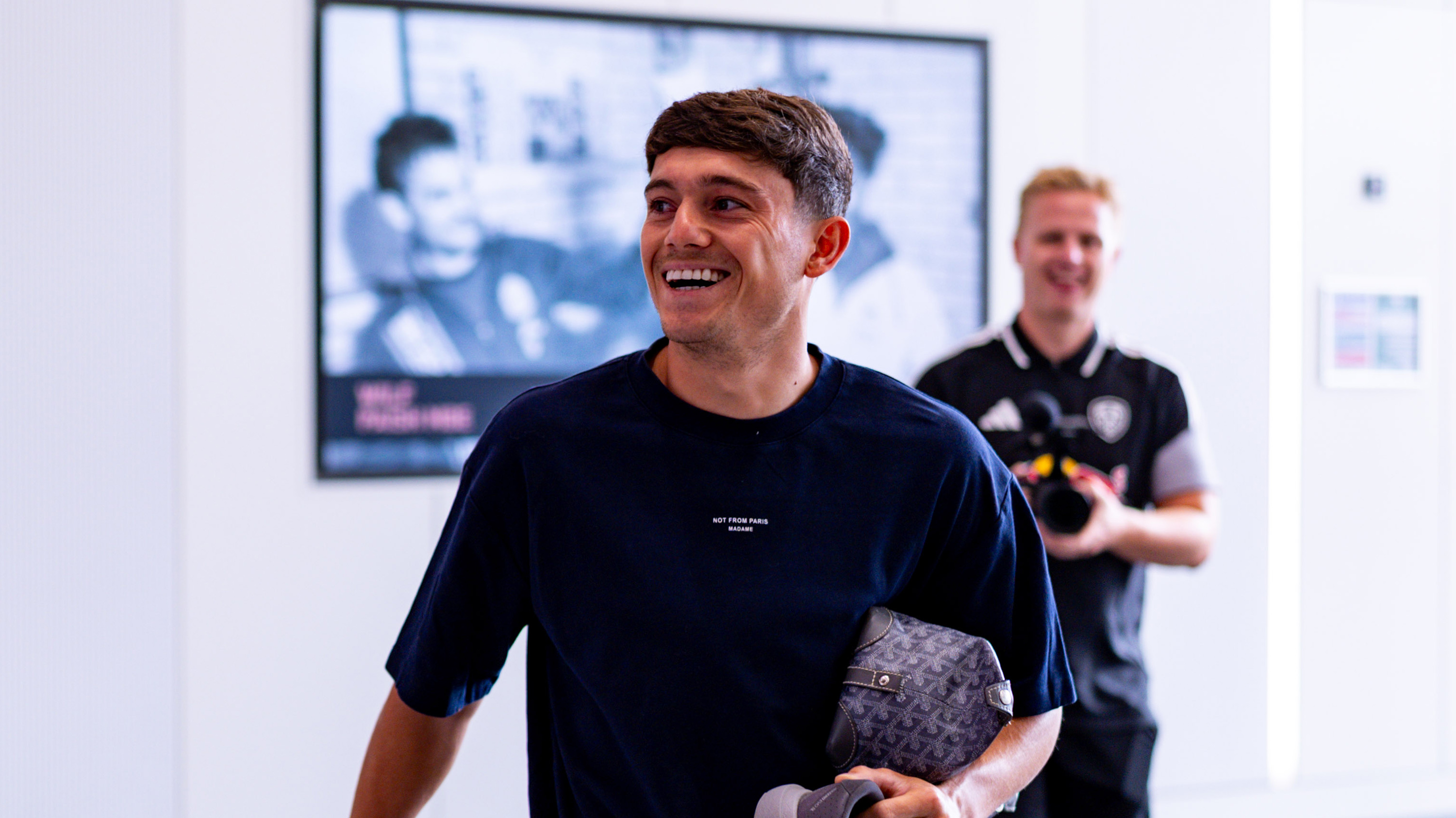 Dan James Pre-Season Day 1 July 26 Arriving at Leeds Beckett