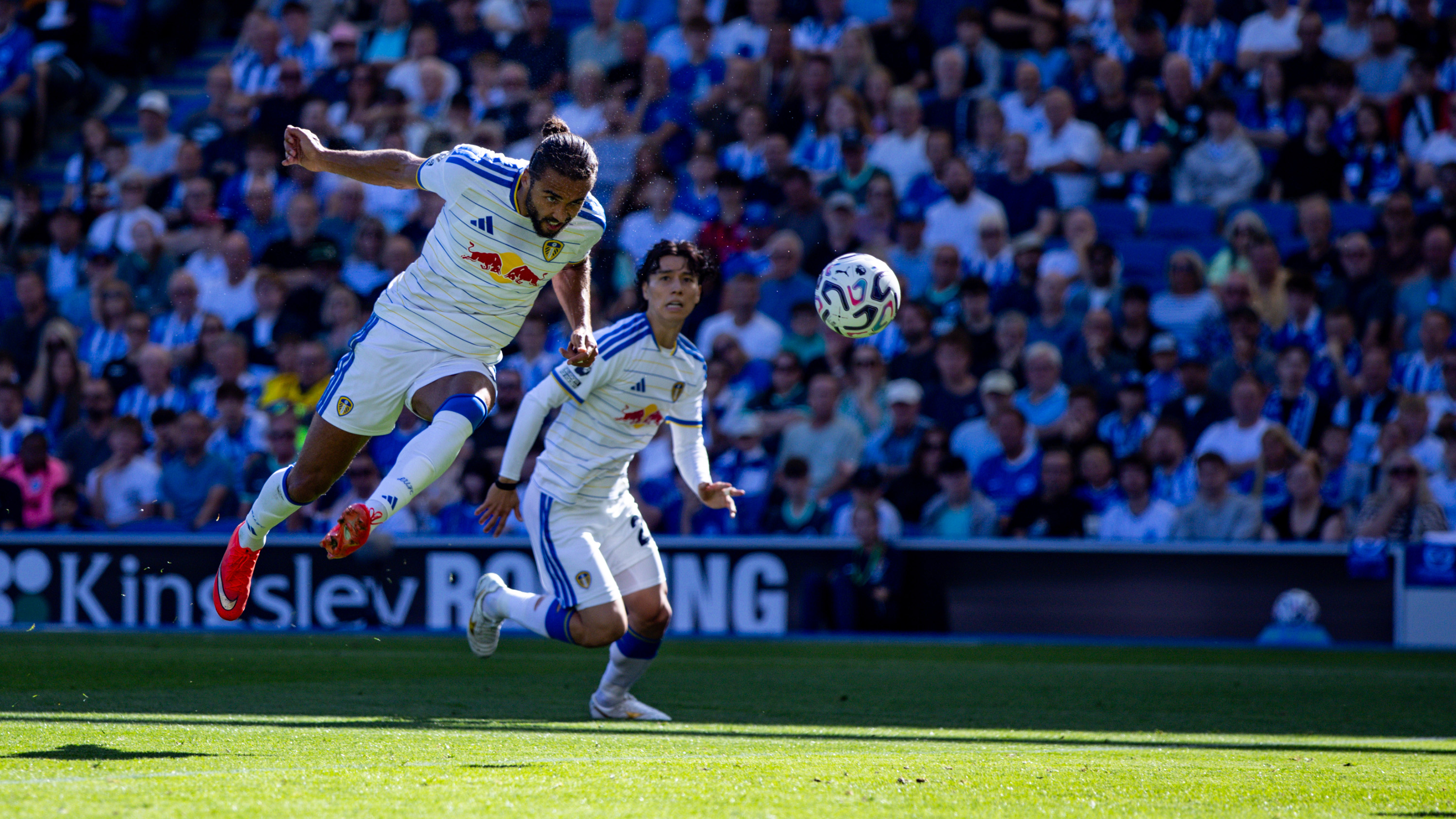 Dominic Calvert-Lewin Brighton Sept 26 Heading towards goal