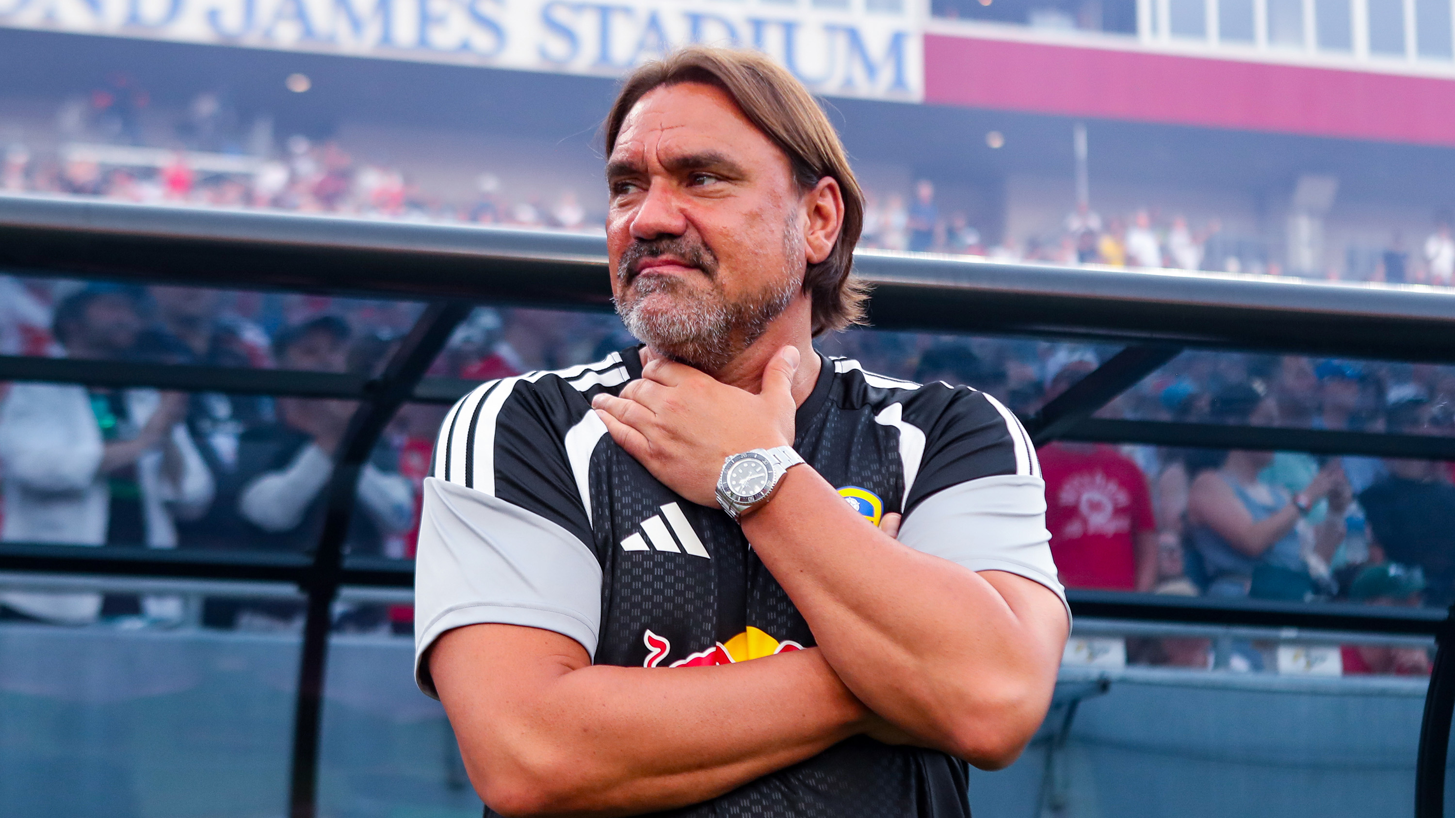 Daniel Farke Wrexham Jul 26 Looking to left