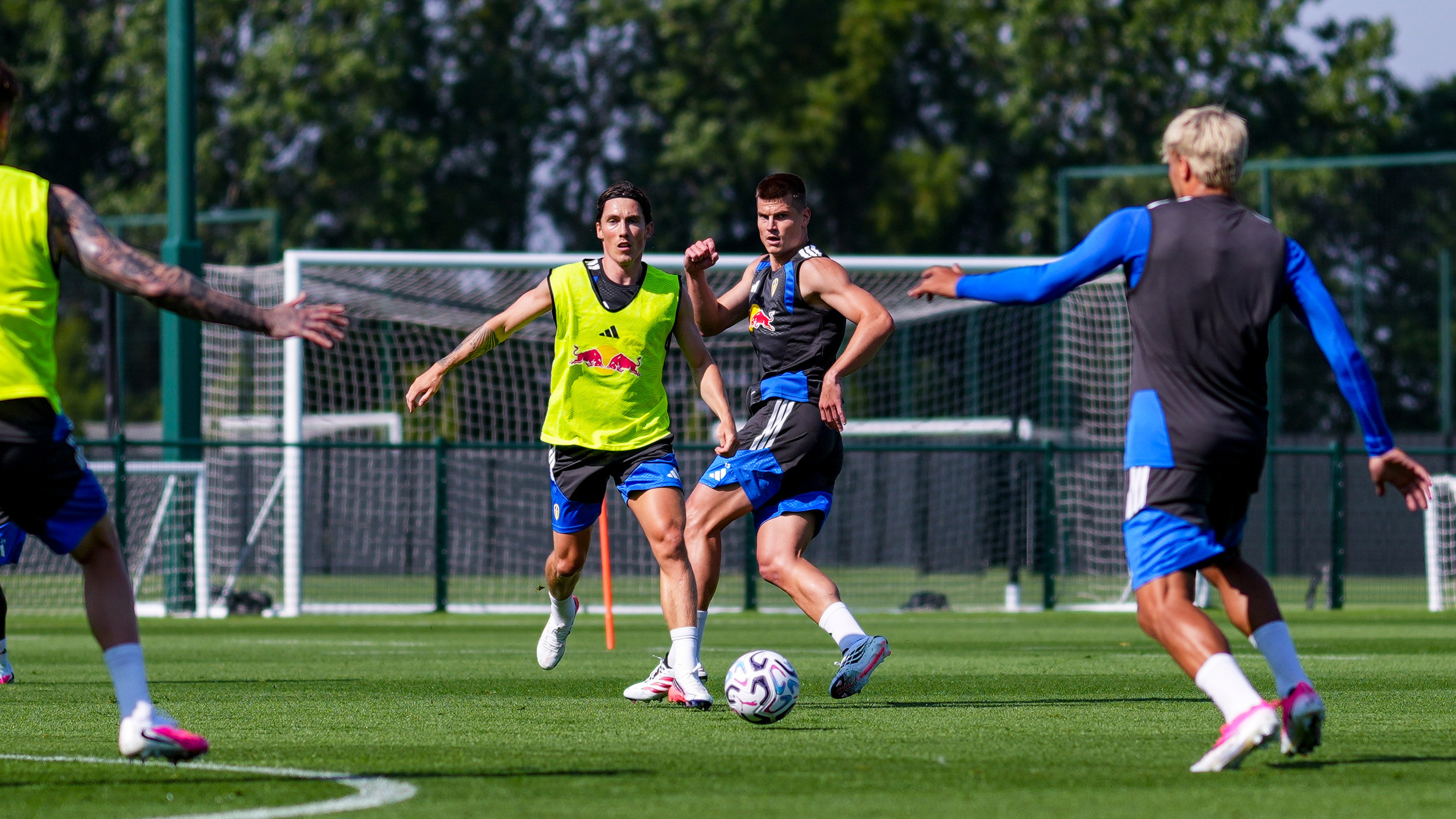 Harry Wilson Jaka Bijol Training Thorp Arch Jul 26 Challenge