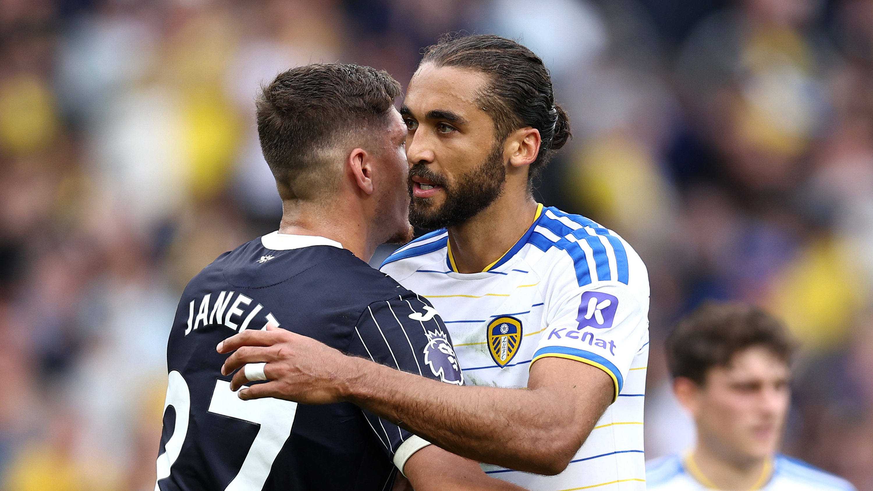 Dominic Calvert-Lewin Brentford Aug 26 Hugging Janelt
