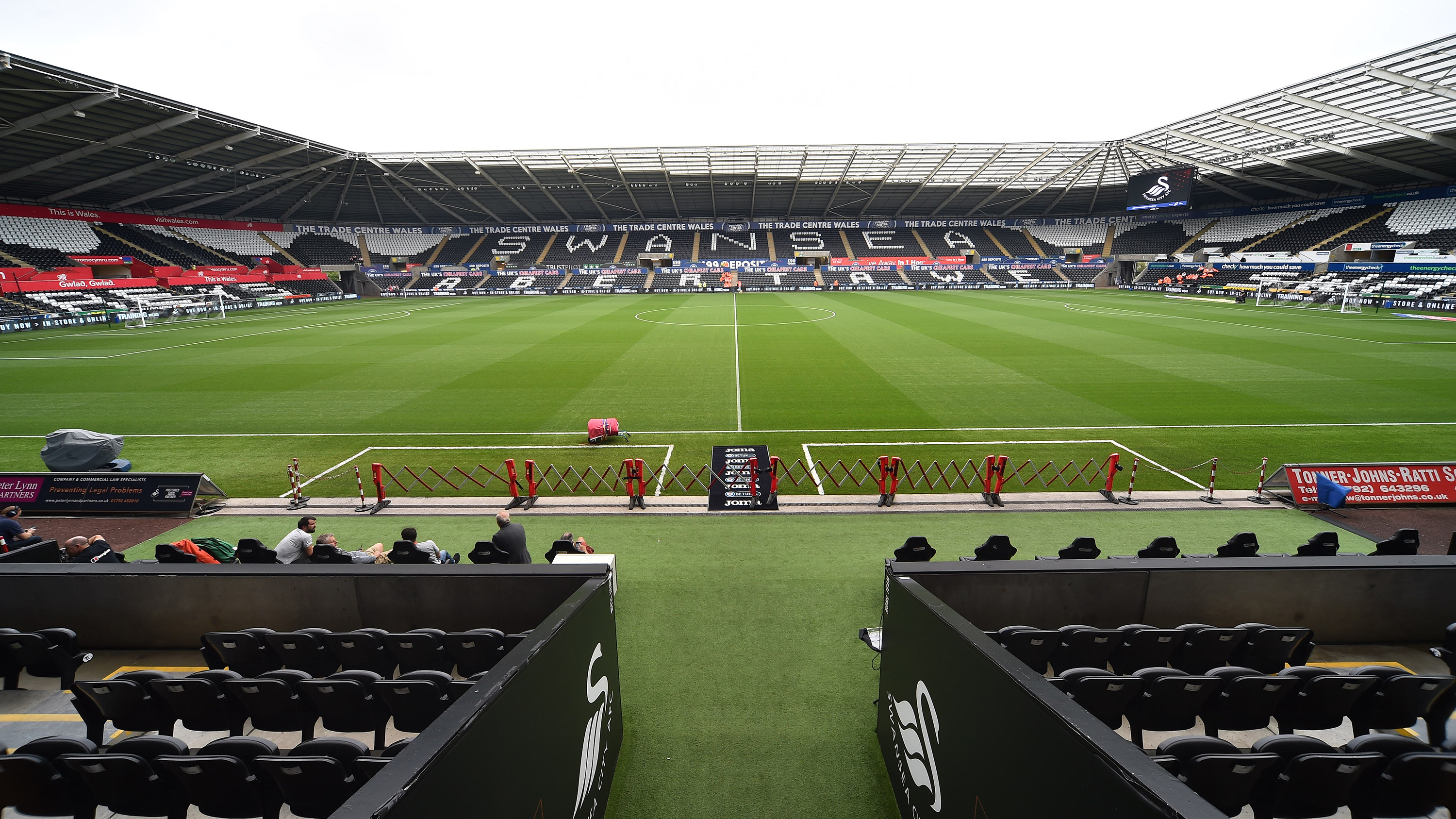 Swansea Stadium Dugout view
