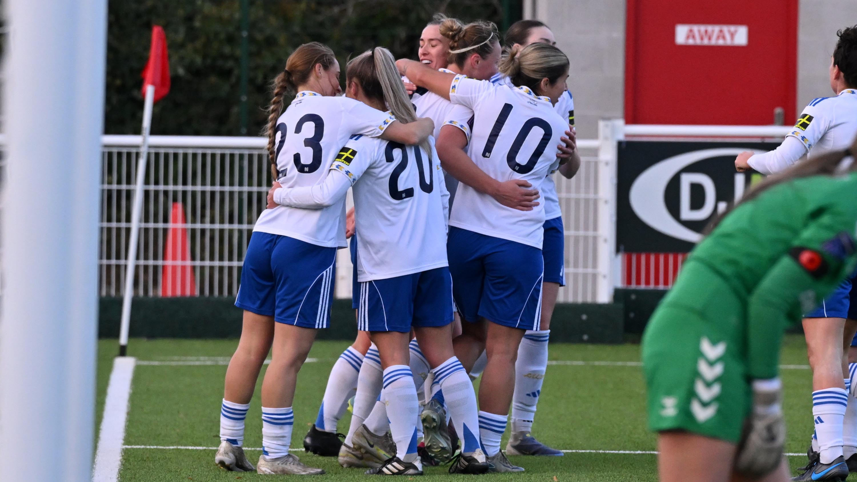 Hughes celebration vs Durham