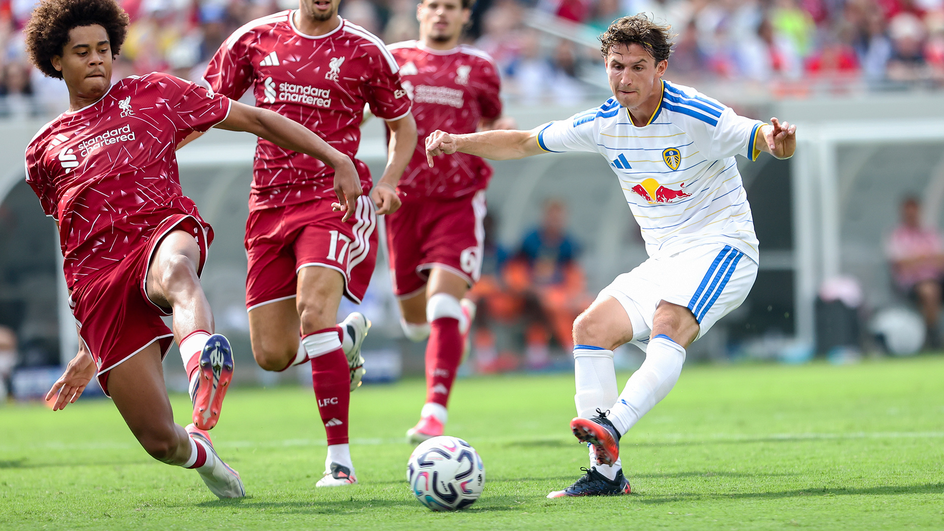 Brenden Aaronson Liverpool Aug 26 Scoring Goal