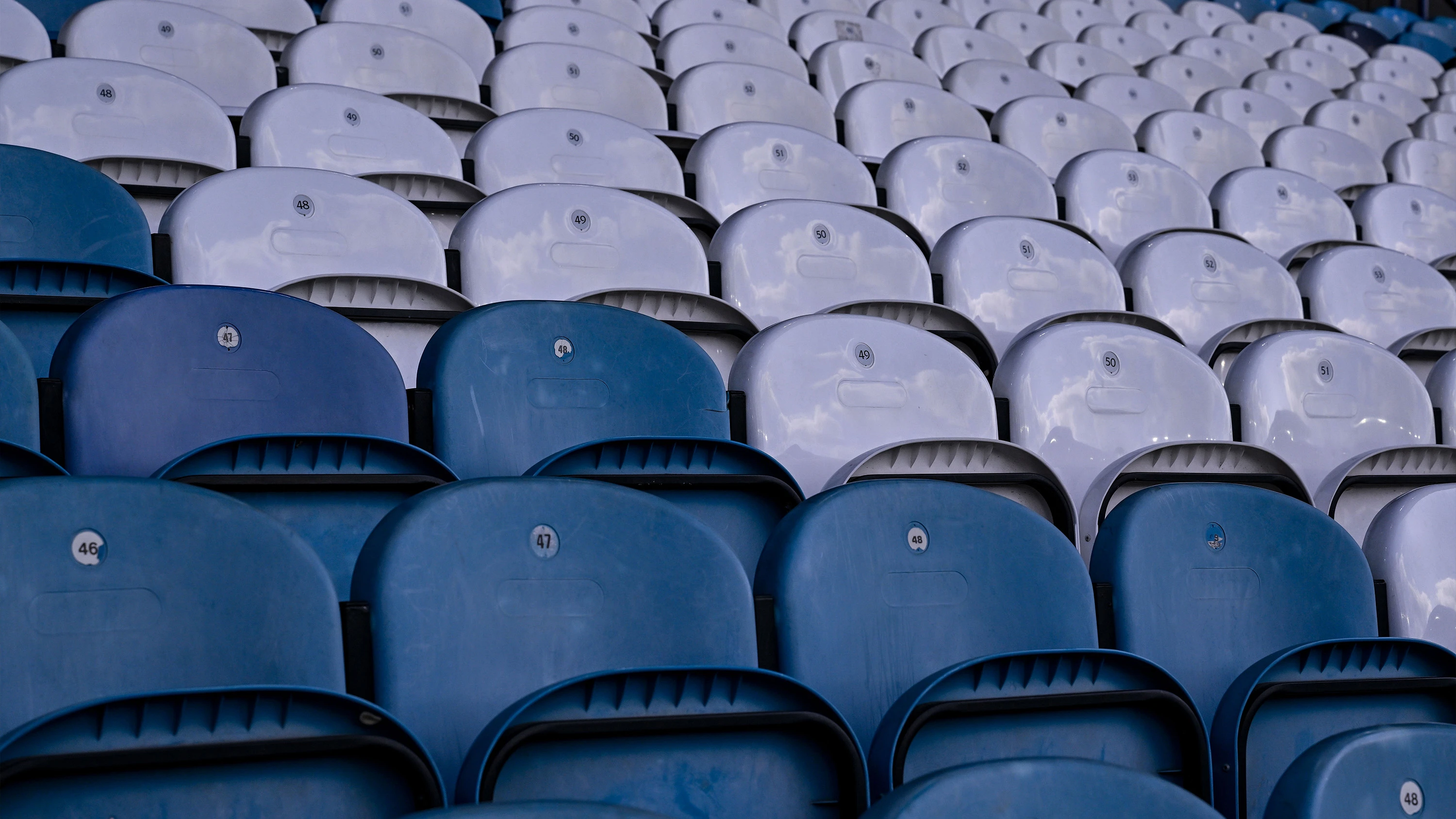 Empty Seats Elland Road Oct 14 Close Up