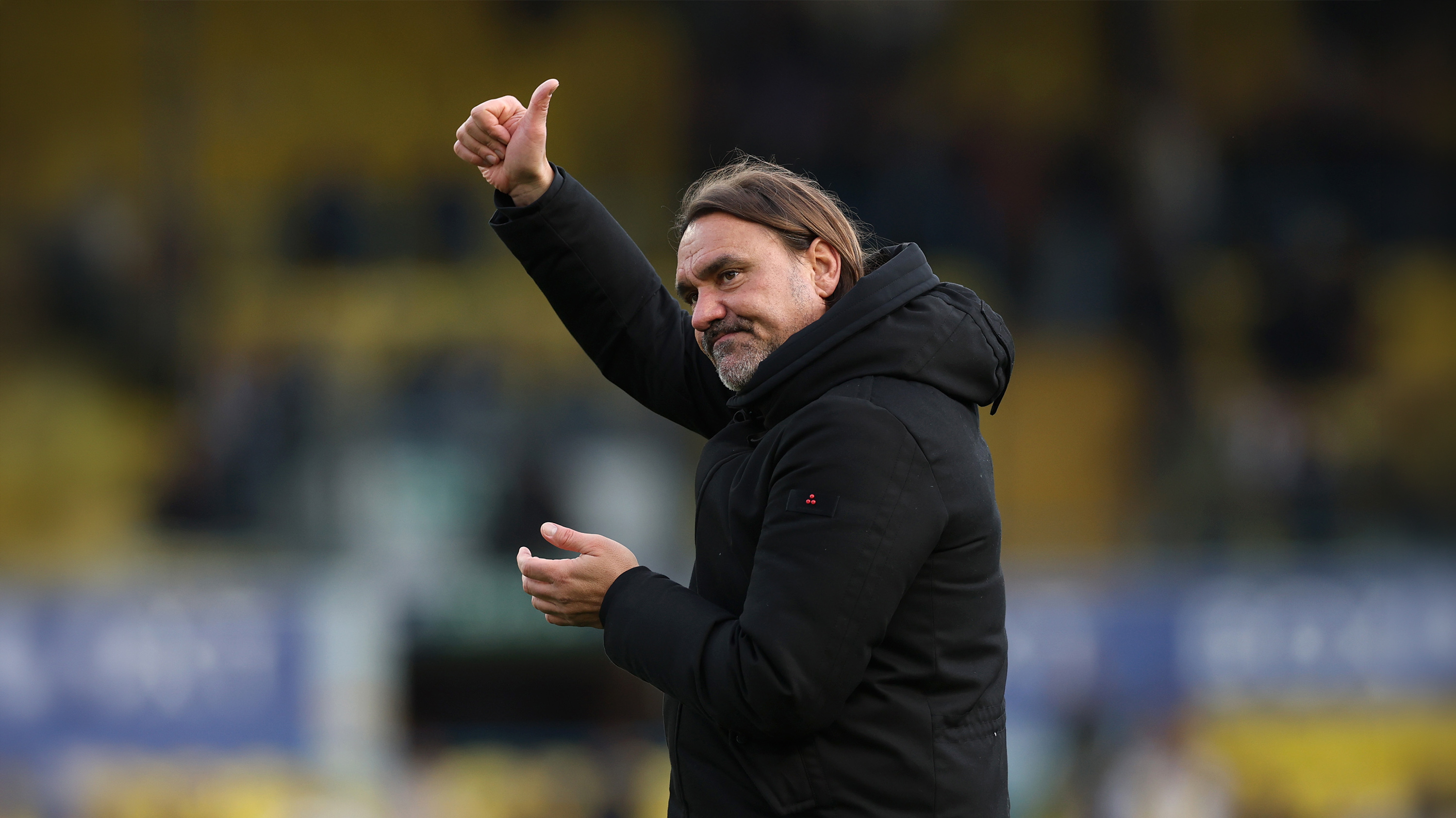 Daniel Farke Man Utd Oct 26 Thumbs up
