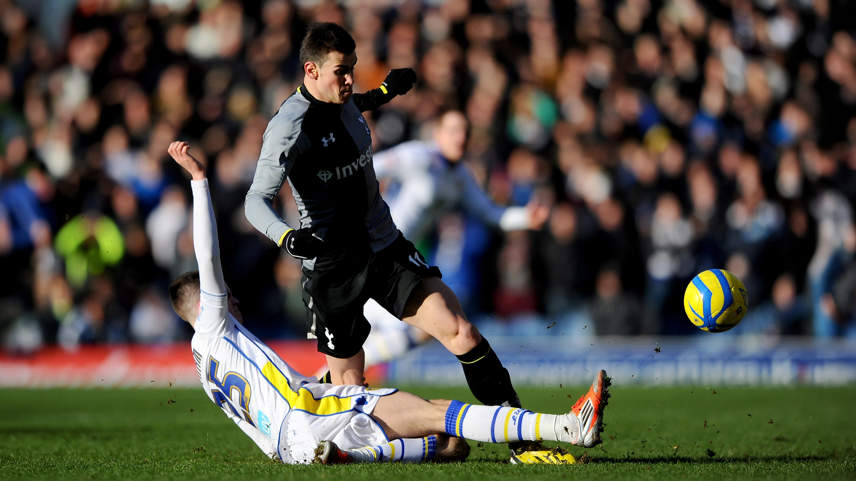 Sam Byram Tottenham Jan 13 Tackling Bale