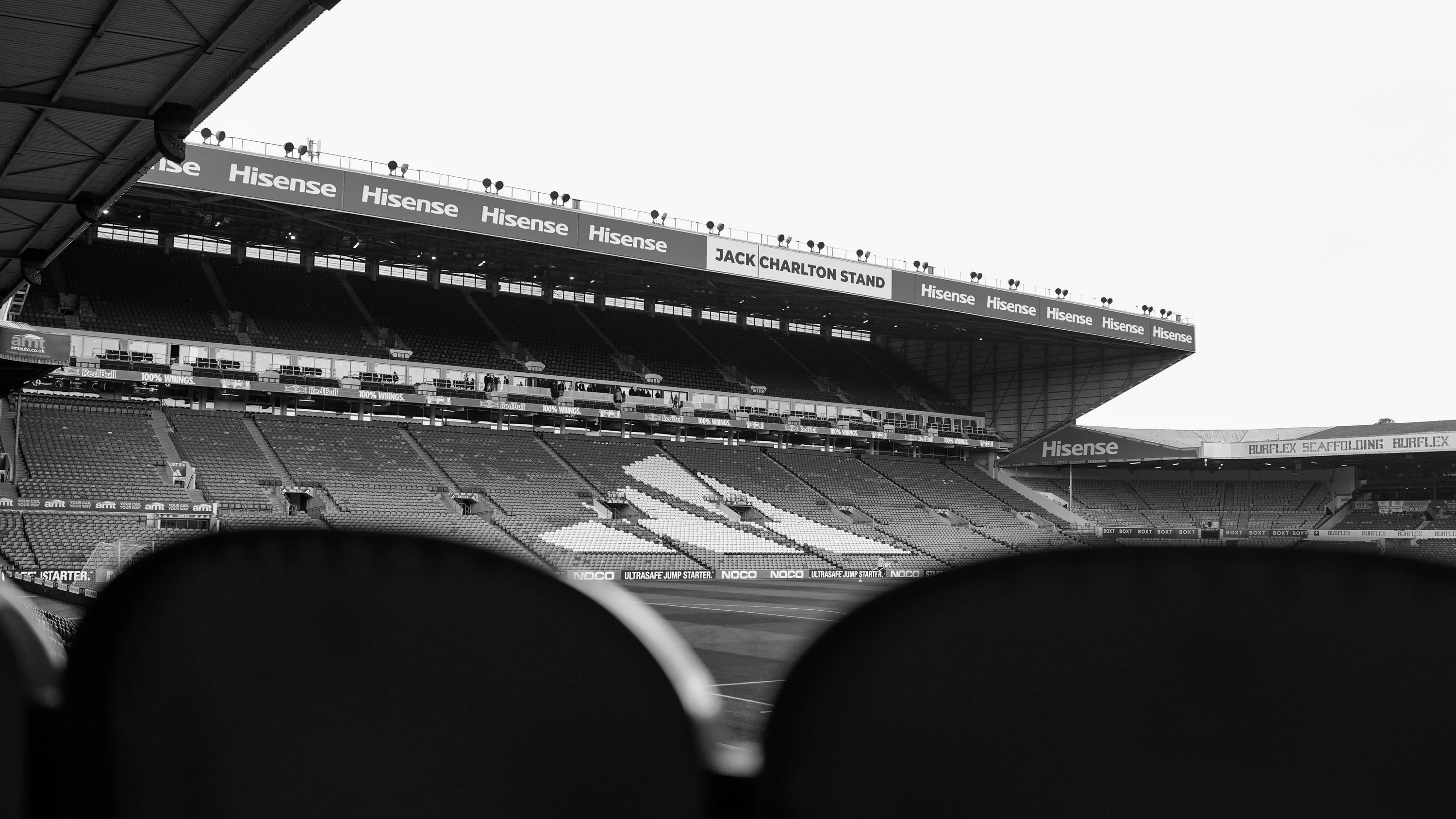 Elland Road black and white