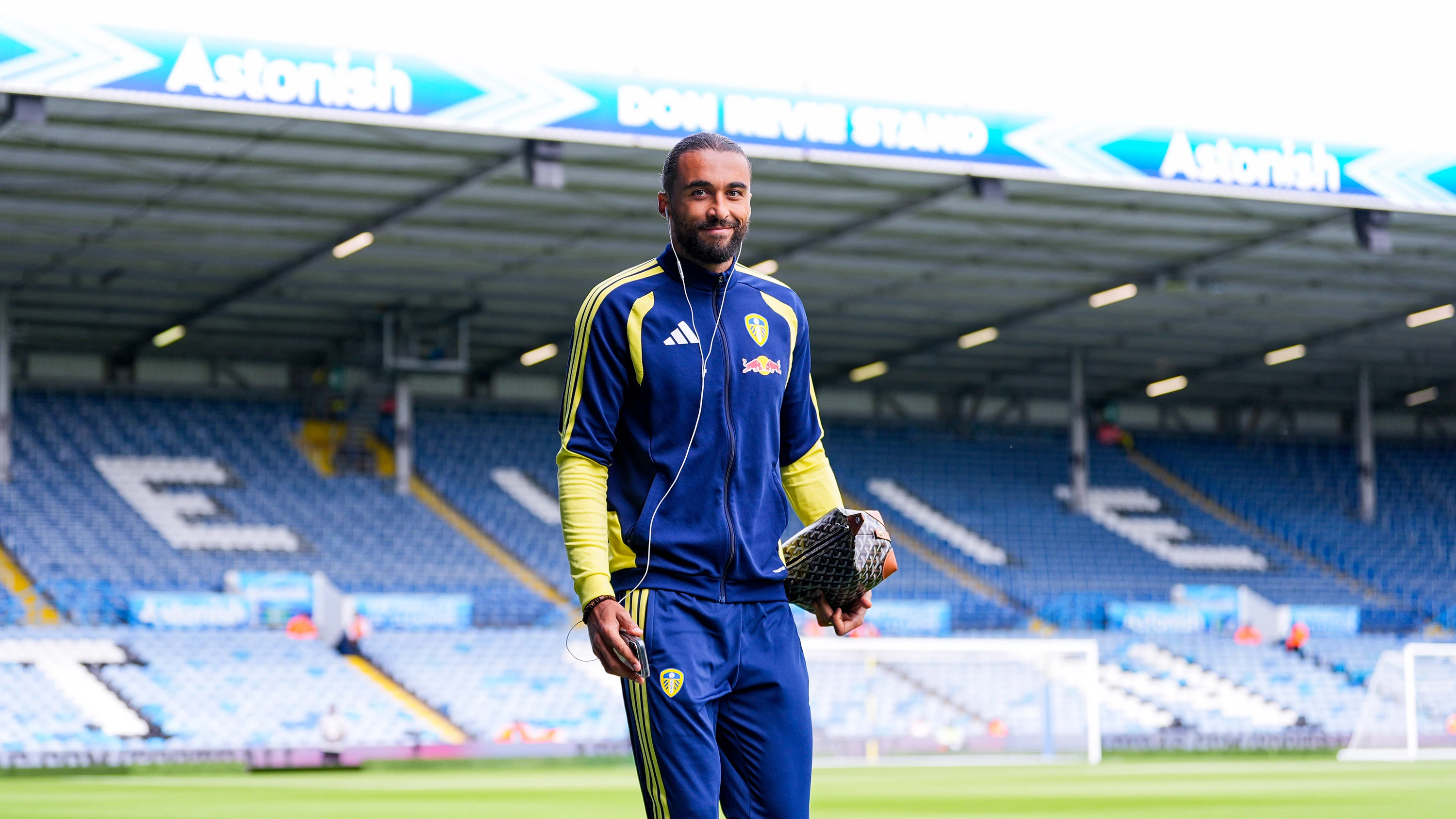 Dominic Calvert-Lewin arrival at Elland Road