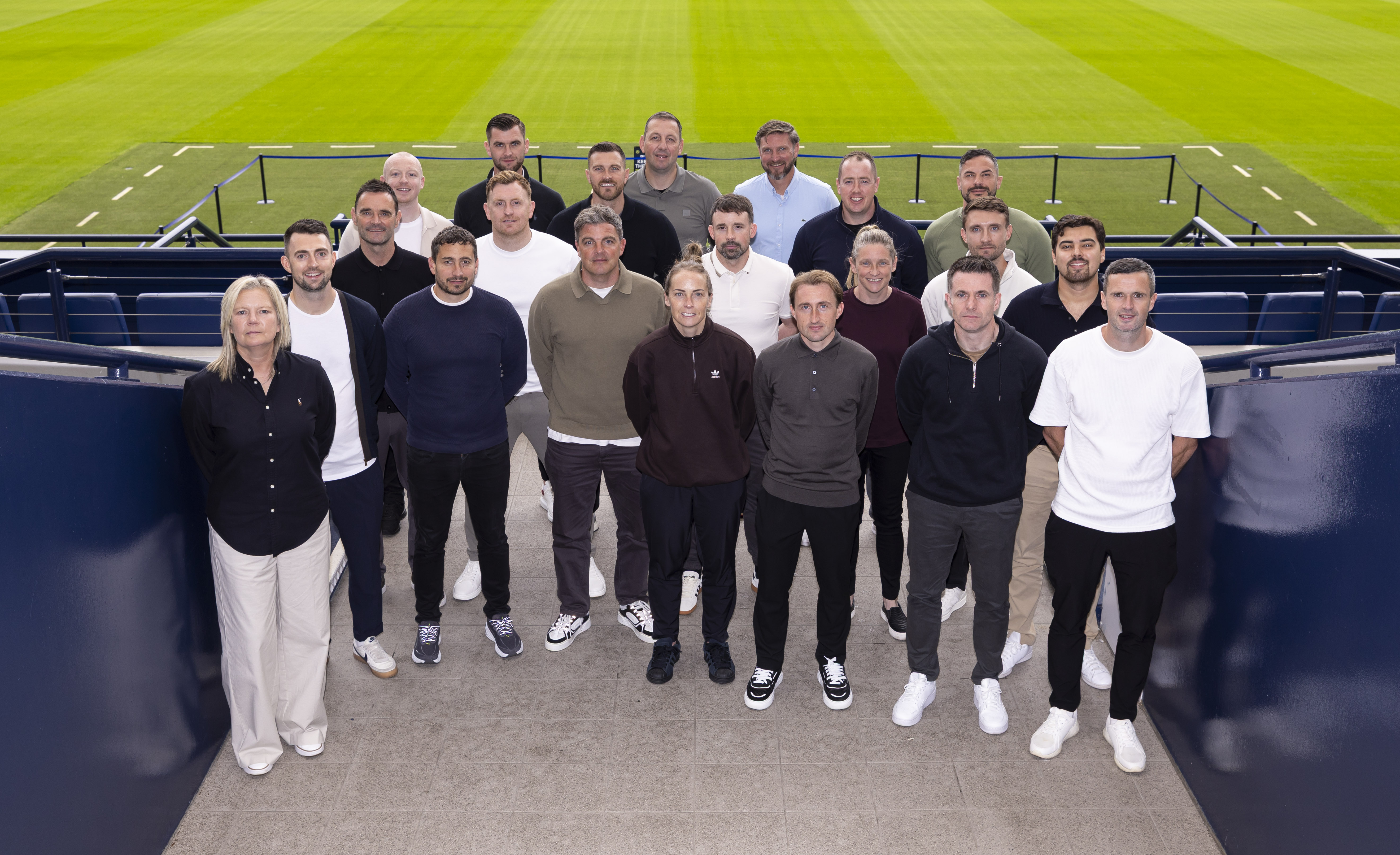 The new UEFA Pro Licence cohort pictured at Barclays Hampden