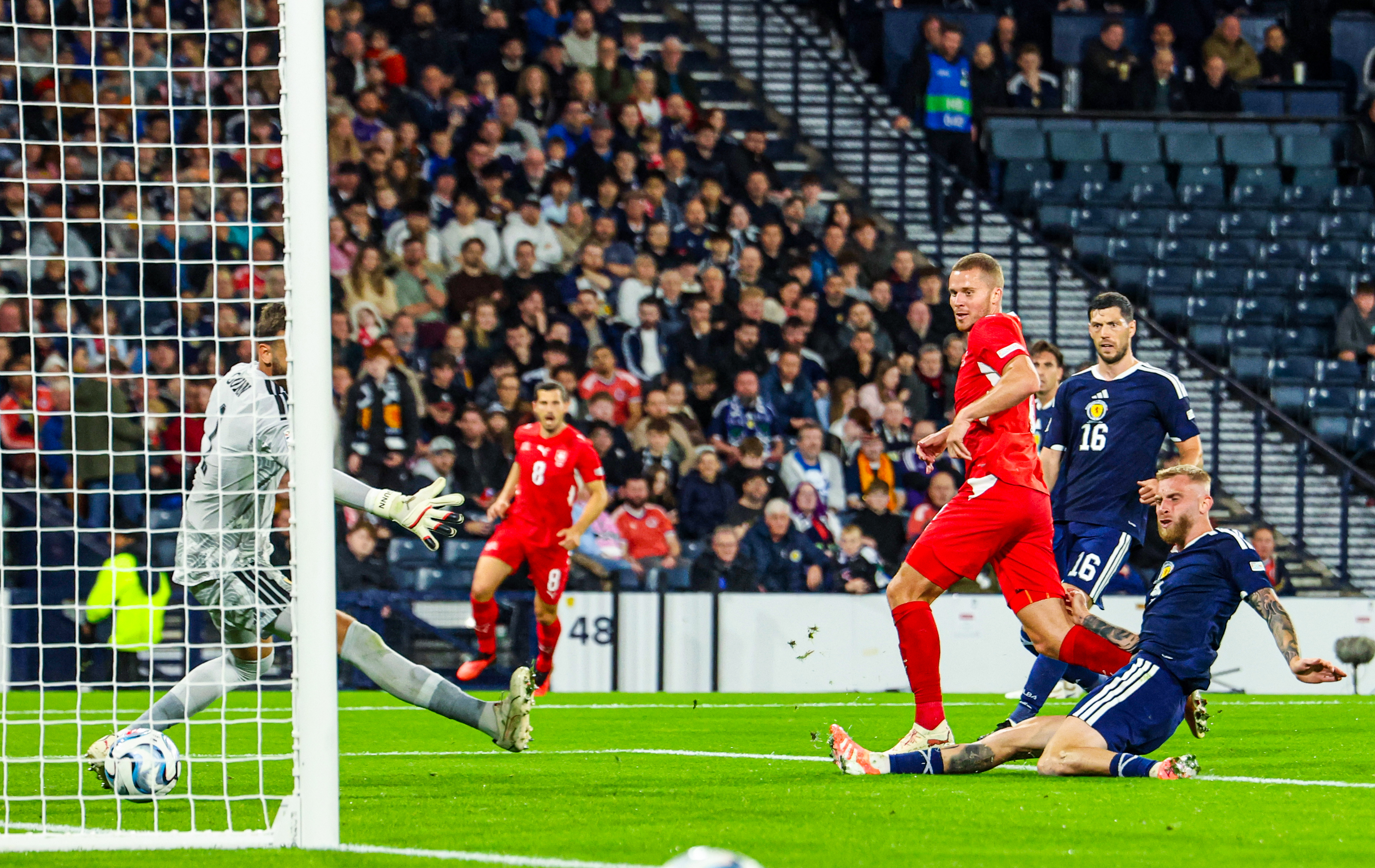 Nico Elvedi makes it 2-0 to Switzerland
