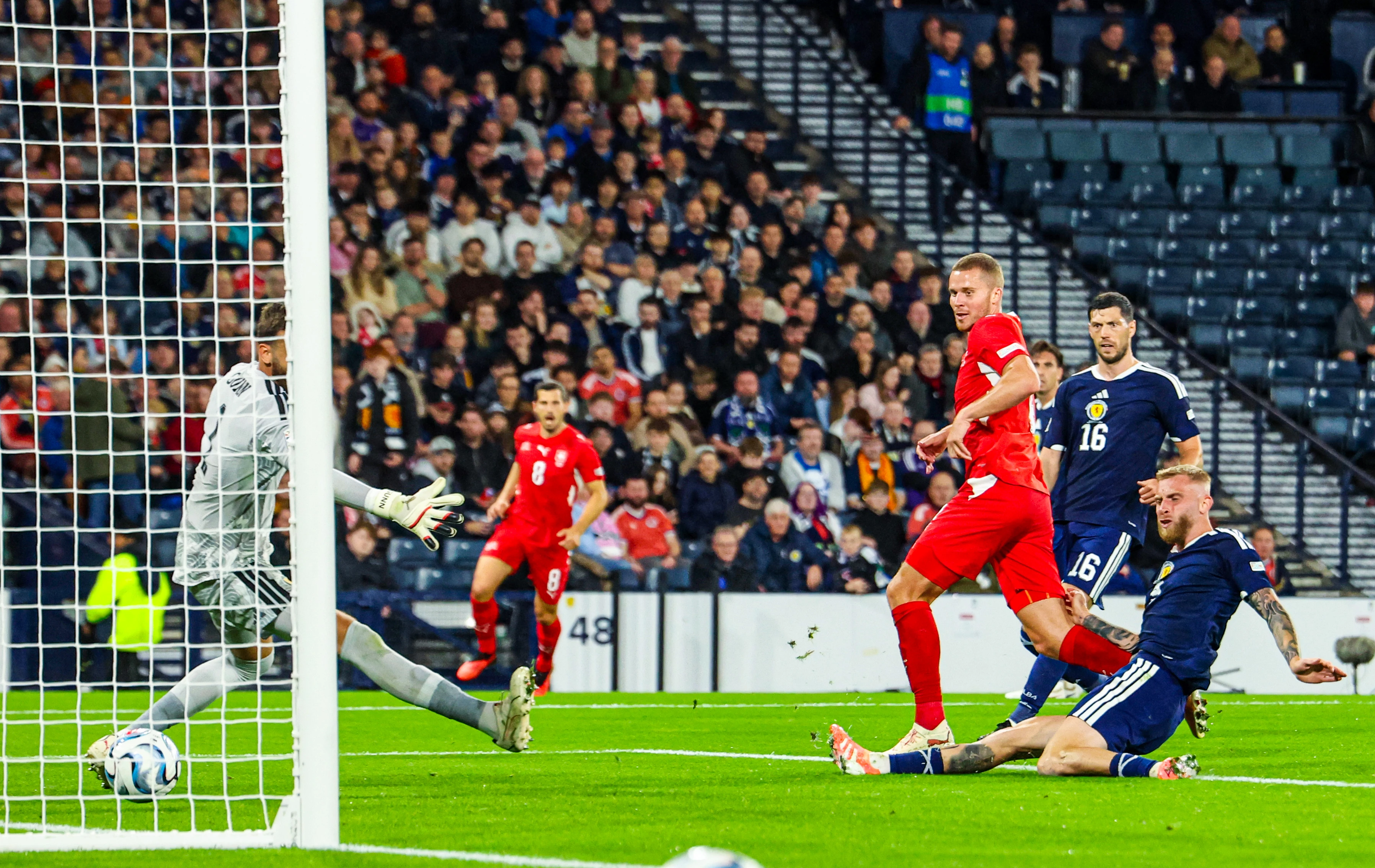 Nico Elvedi makes it 2-0 to Switzerland