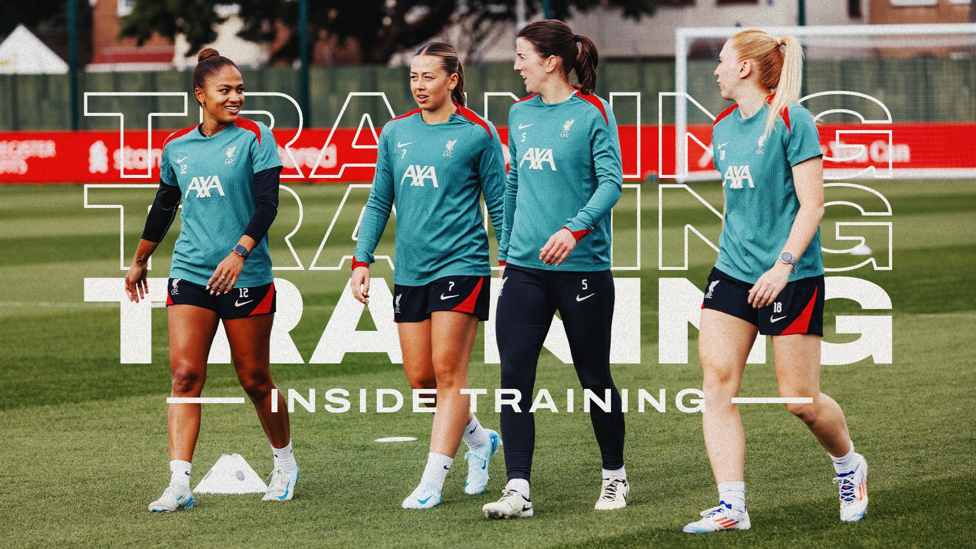 Inside Training: LFC Women's Melwood work ahead of Everton friendly