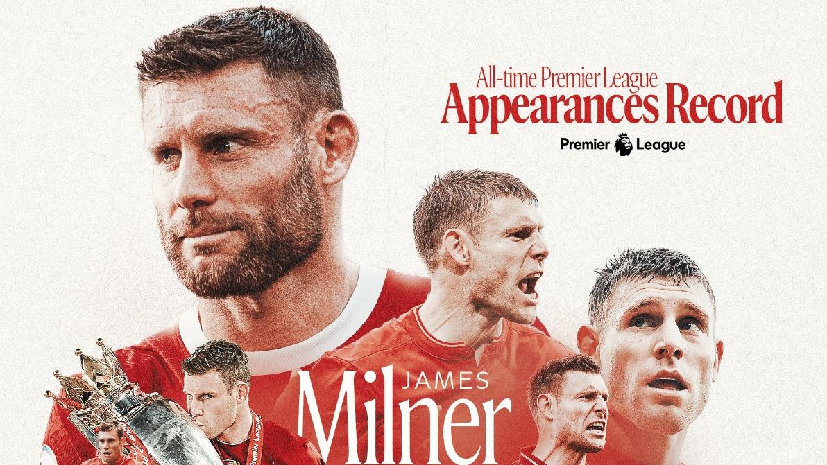 James Milner sets new record for most Premier League appearances