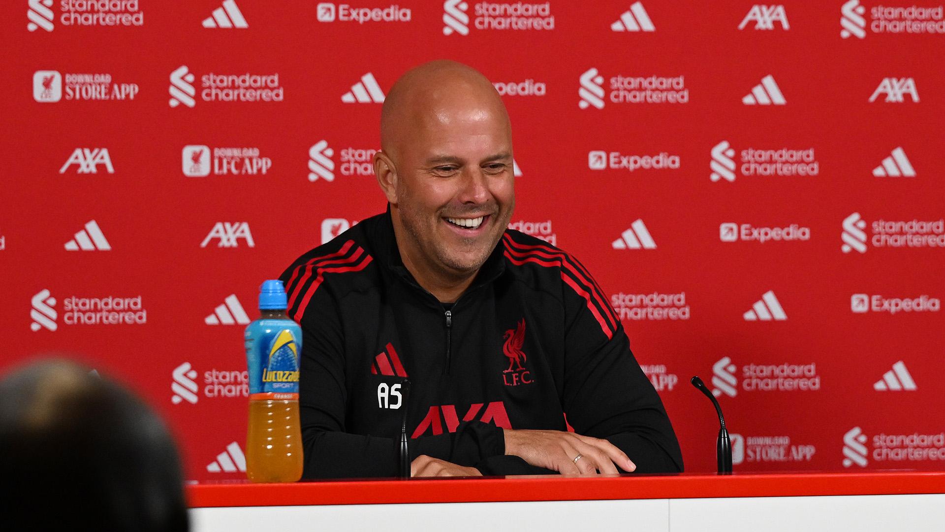 Live on Friday: Watch Arne Slot's pre-Manchester United press conference