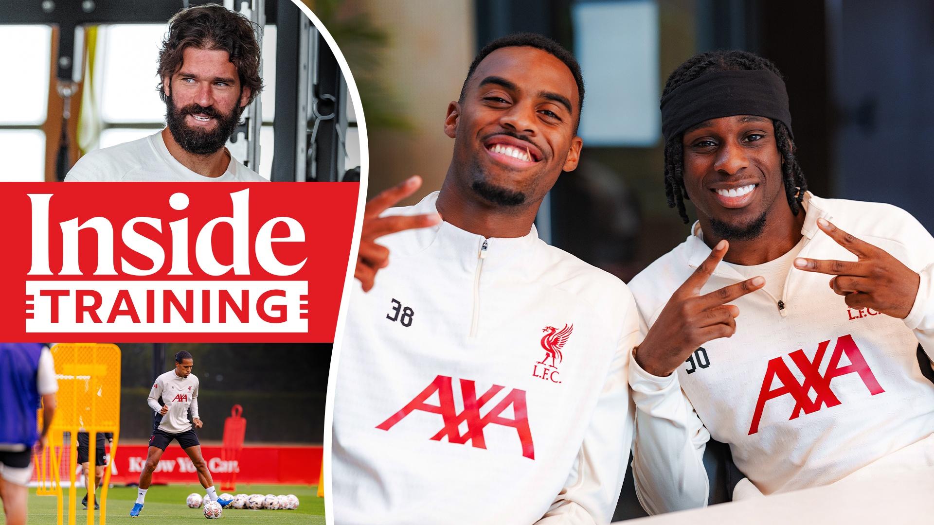 Inside Training: Embedded with the Liverpool squad for Community Shield work