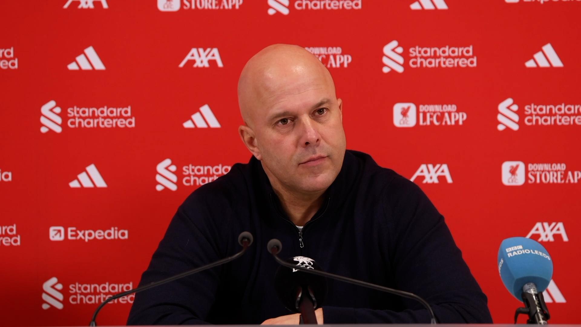 Watch Arne Slot's pre-Fulham v Liverpool press conference