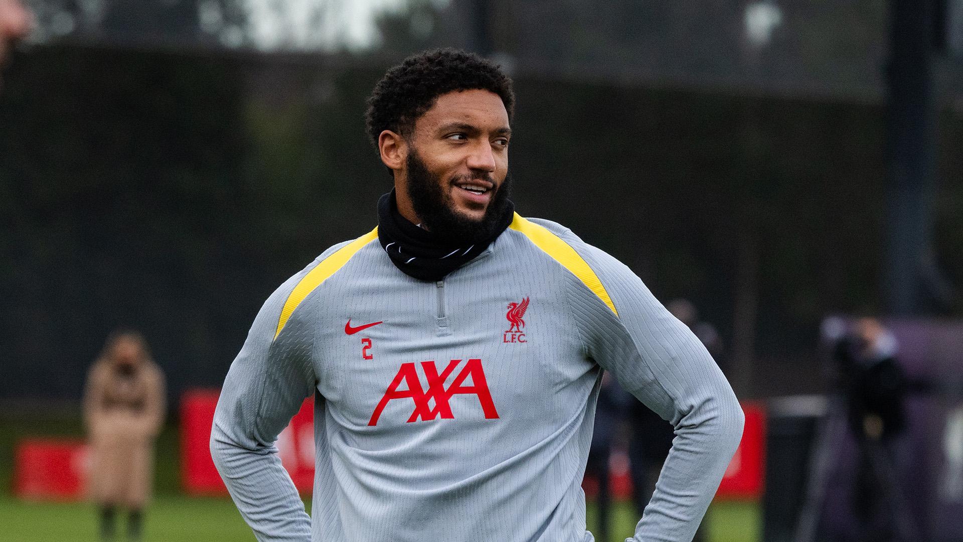 Joe Gomez: I love being here, I always try to be ready