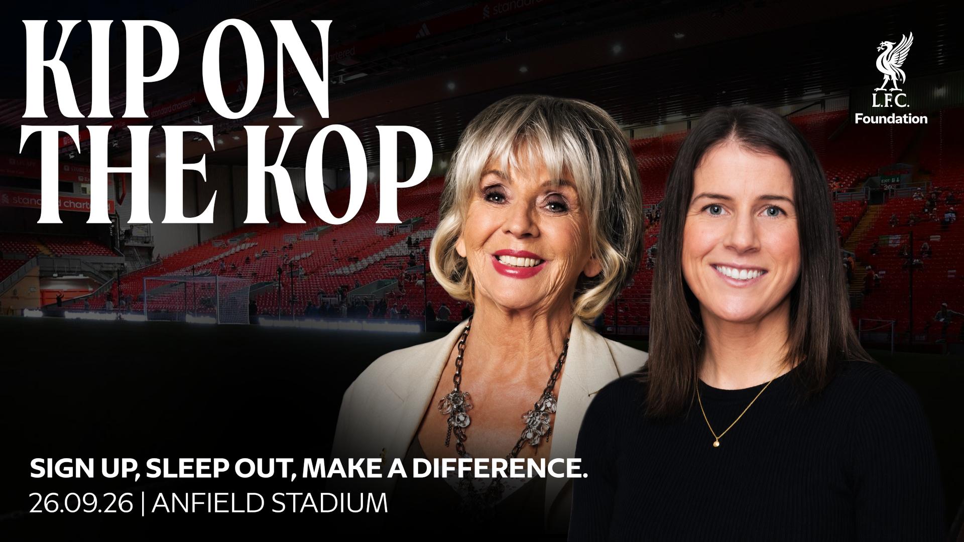 Niamh Fahey and Sue Johnston to join LFC Foundation's 'Kip on the Kop'