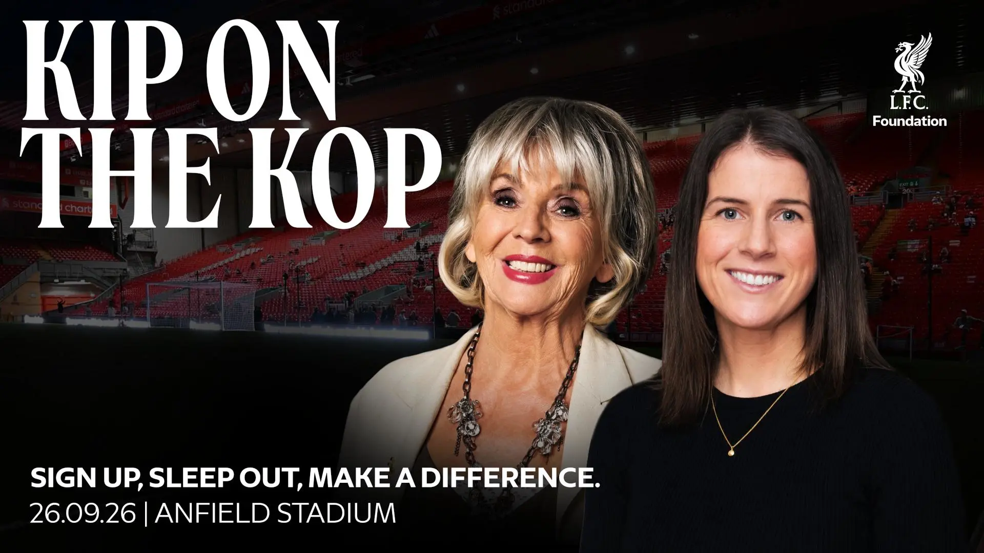 Niamh Fahey and Sue Johnston to join LFC Foundation's 'Kip on the Kop'