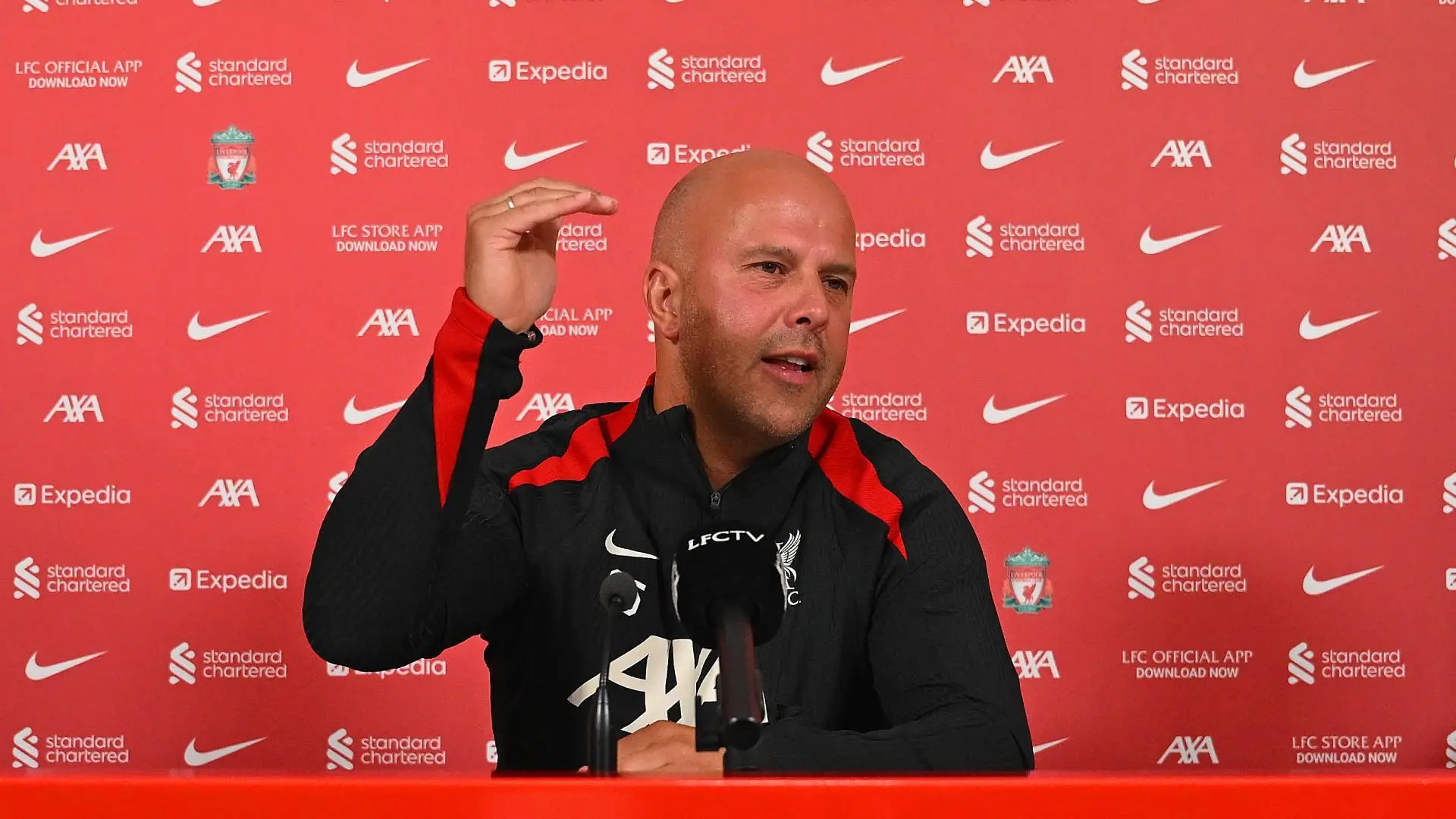 Watch Arne Slot's pre-Ipswich Town press conference in full