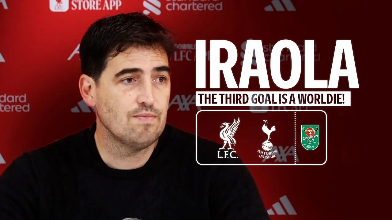 Press conference: Watch Andoni Iraola's verdict on Liverpool 3-1 Spurs