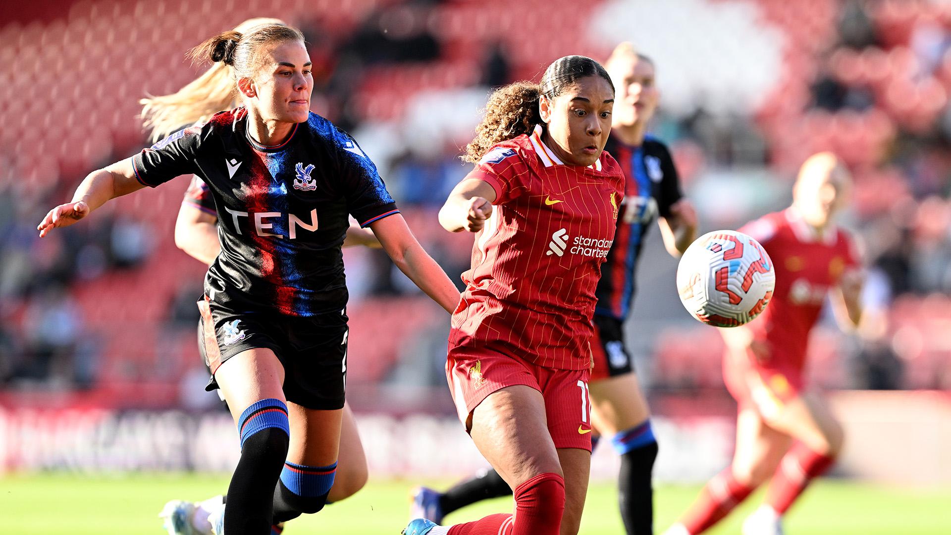 Watch WSL highlights: Liverpool 1-1 Crystal Palace