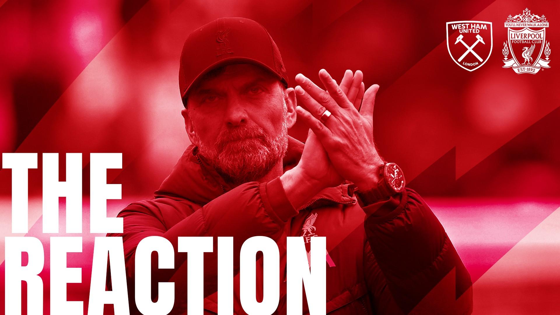 Listen now: 'The Reaction' after Liverpool's draw away at West Ham