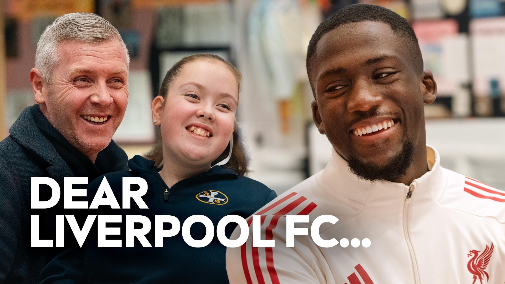 'This touched my heart' - Konate surprises family in new 'Dear Liverpool' story